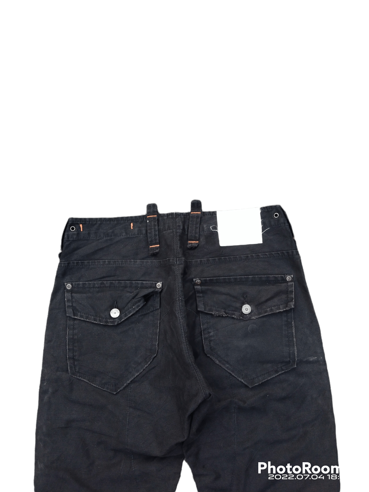 Japanese Brand FLARED🔥DiSTRESSED FADED TACTICAL BUSHPANTS Size US 32 / EU 48 - 4 Thumbnail