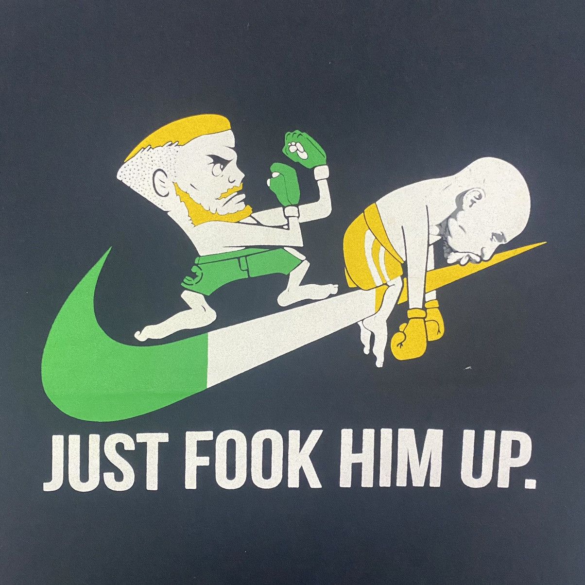 Nike × Rap Tees Nike Pardody Big Swoosh T-Shirt Size US M / EU 48-50 / 2 - 8 Thumbnail
