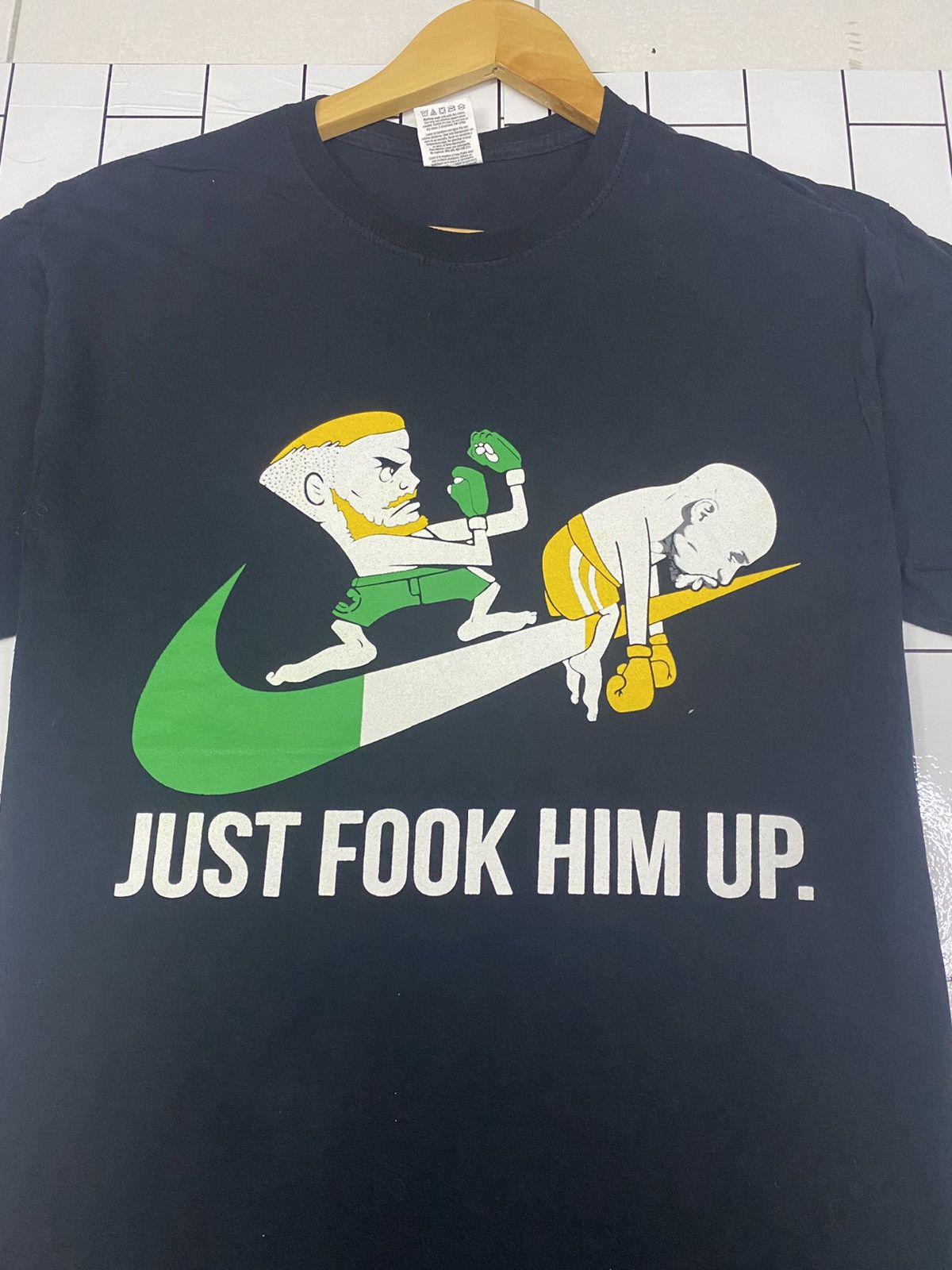 Nike × Rap Tees Nike Pardody Big Swoosh T-Shirt Size US M / EU 48-50 / 2 - 3 Thumbnail