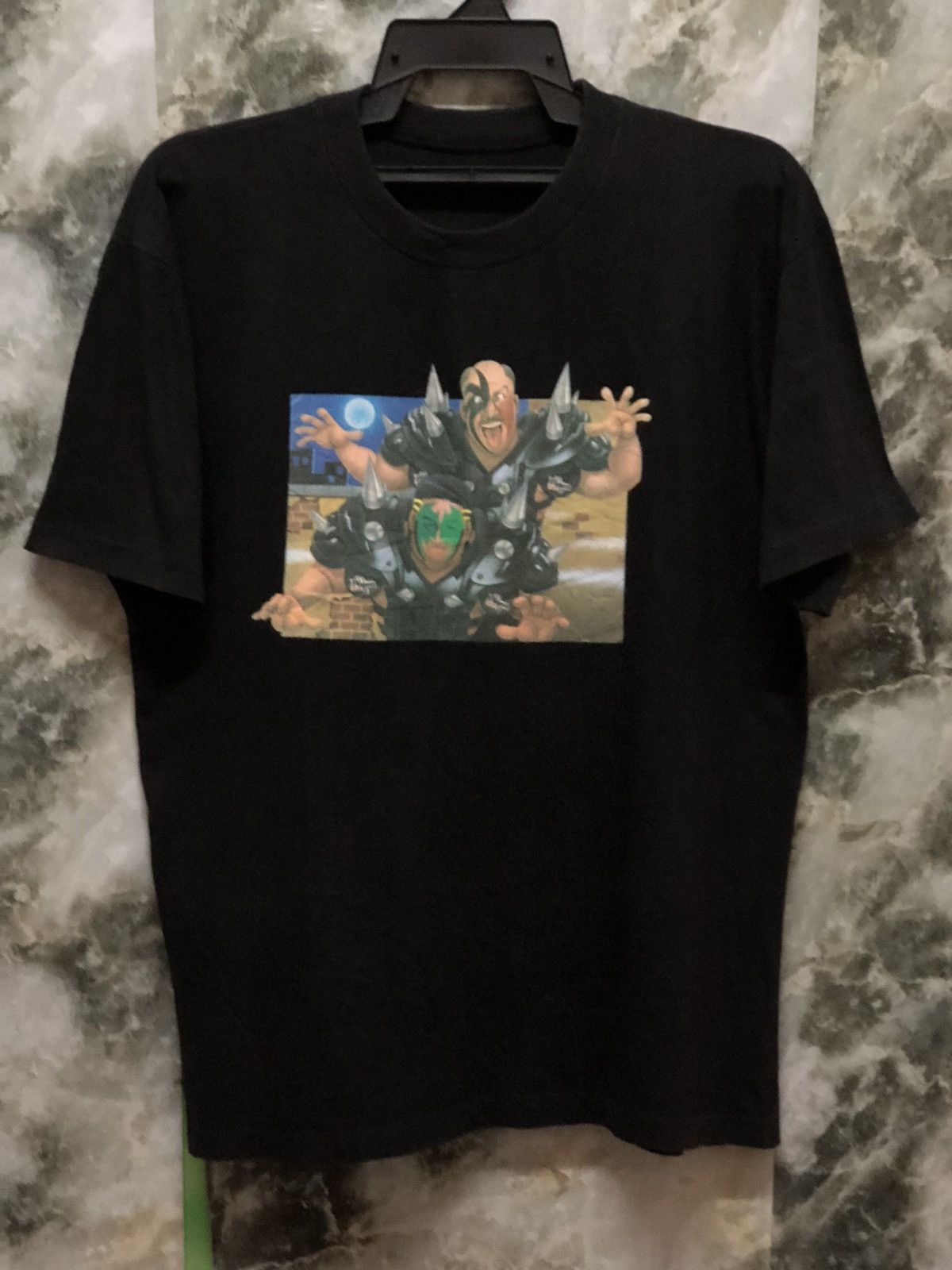 Vintage Vintage 90s Hellraisers Japan Pro Wrestling Tee Size US L / EU 52-54 / 3 - 1 Thumbnail
