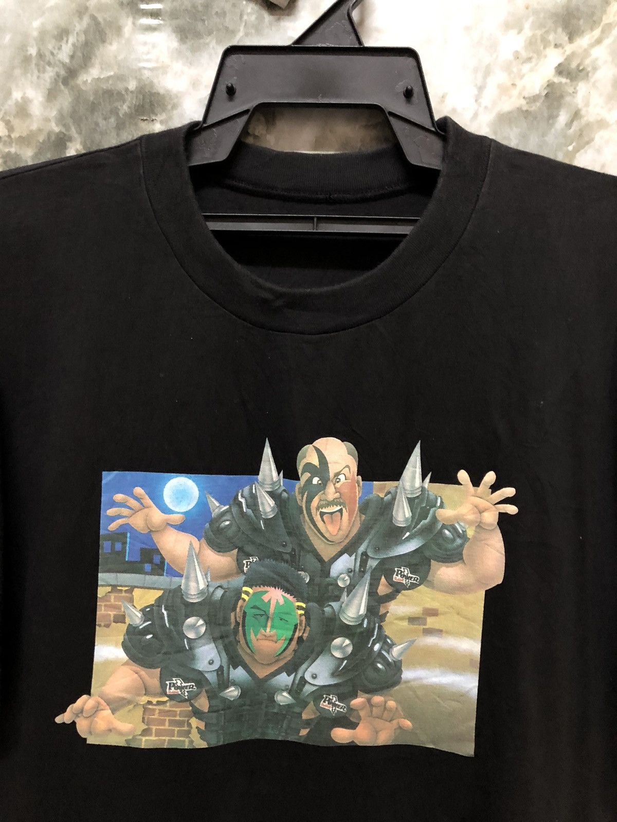 Vintage Vintage 90s Hellraisers Japan Pro Wrestling Tee Size US L / EU 52-54 / 3 - 4 Thumbnail