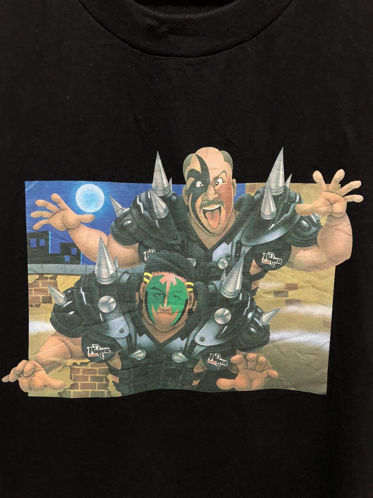 Vintage Vintage 90s Hellraisers Japan Pro Wrestling Tee Size US L / EU 52-54 / 3 - 3 Thumbnail