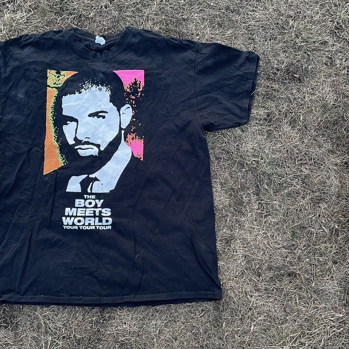 Vintage Vintage Y2K Drake Graphic Tee Rap Streetwear Black Boxy XL Size US XL / EU 56 / 4 - 2 Thumbnail