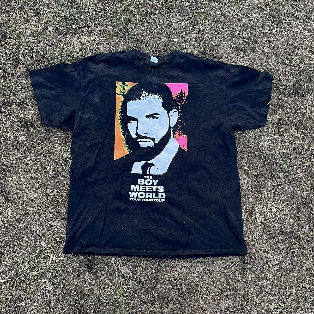 Vintage Vintage Y2K Drake Graphic Tee Rap Streetwear Black Boxy XL Size US XL / EU 56 / 4 - 1 Thumbnail