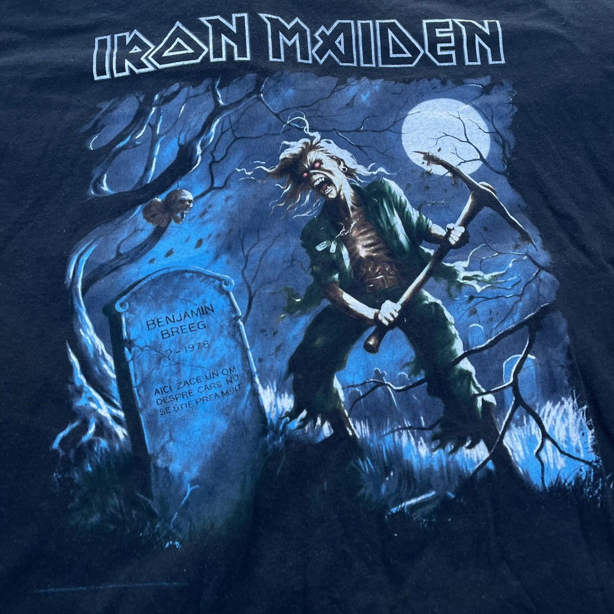 Vintage Vintage 90s Iron Maiden Band Tee Graphic Grunge Tapered XL Size US XL / EU 56 / 4 - 5 Thumbnail