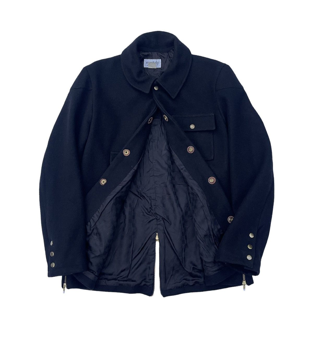 Monitaly Monitaly Wool Jacket Size US L / EU 52-54 / 3 - 3 Thumbnail