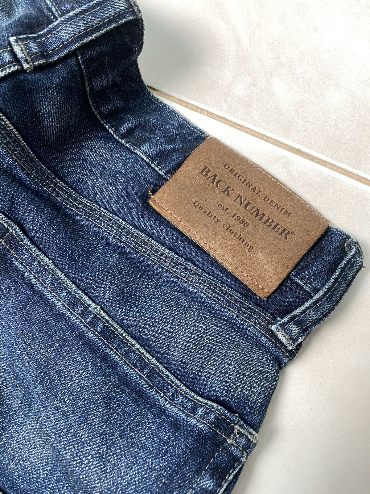 Designer × Japanese Brand Back Number Denim Pant Size US 31 - 9 Thumbnail