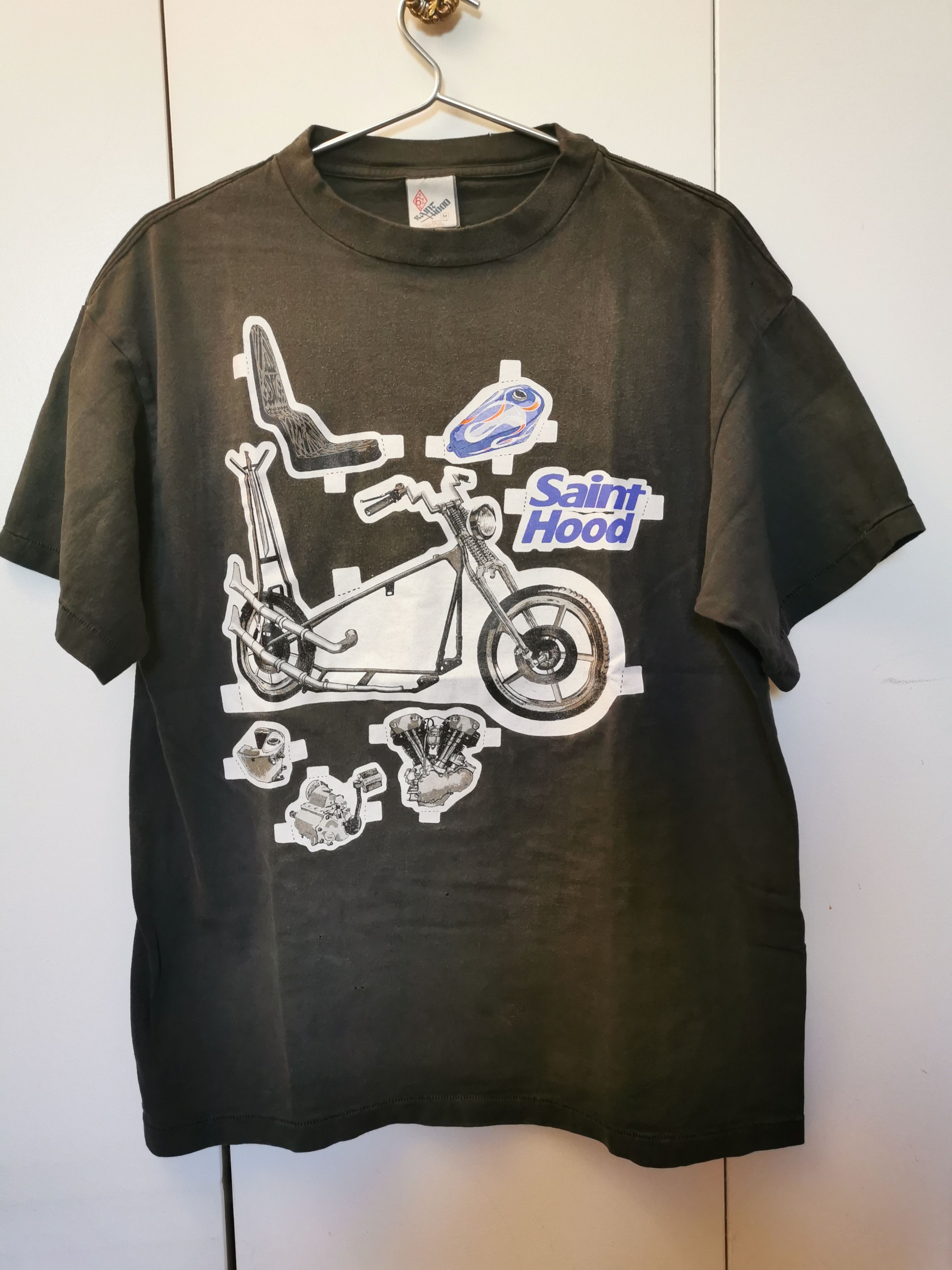 存在感絶大【Saint Mxxxxxx】X NEIGHBORHOOD Bike T-Shirt x Neighborhood Skull Bike Tee “Black”
