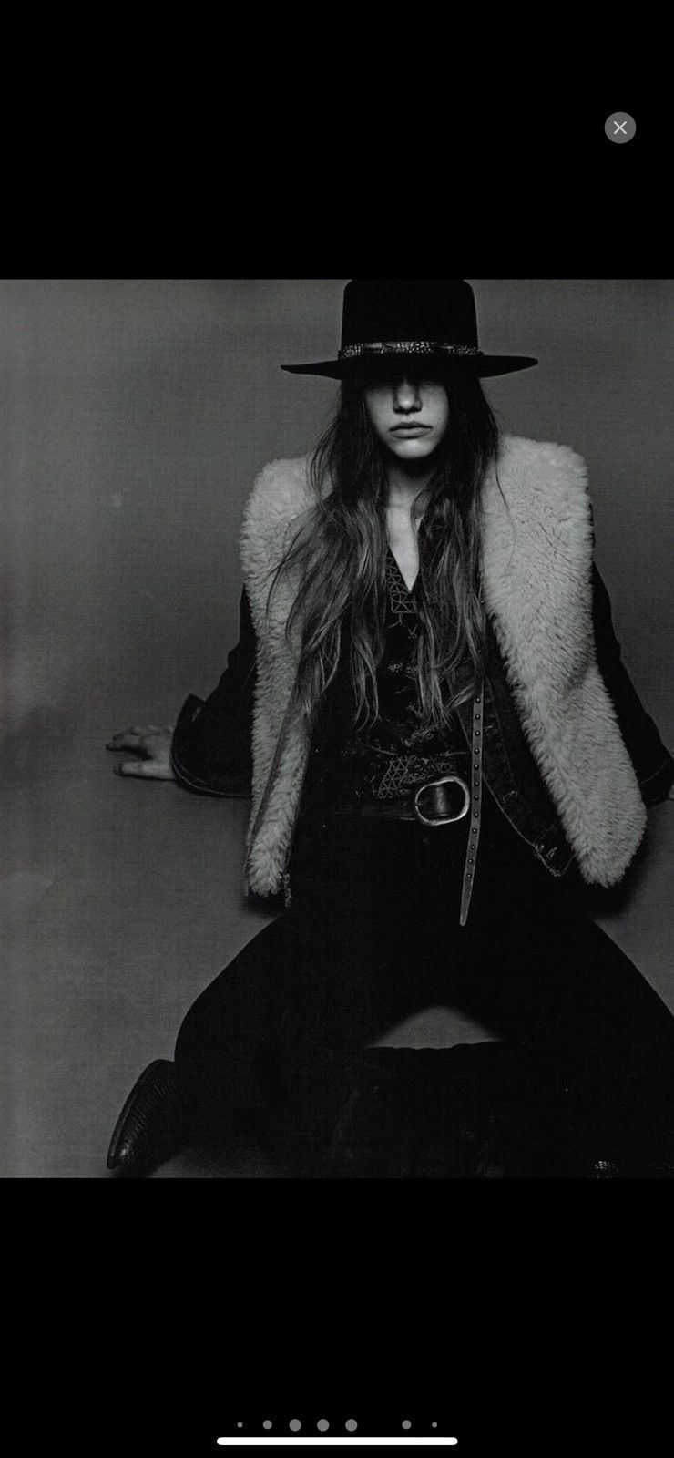 Hedi Slimane × Saint Laurent Paris SS15 Shearling Fur Studded Leather Trimmed Gilet Vest Size US S / EU 44-46 / 1 - 8 Thumbnail