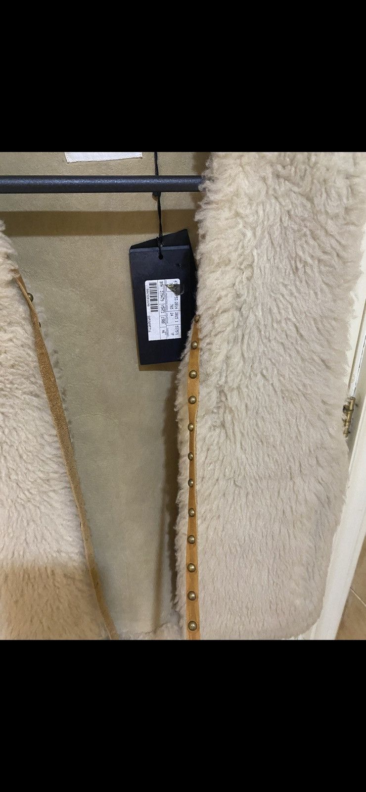 Hedi Slimane × Saint Laurent Paris SS15 Shearling Fur Studded Leather Trimmed Gilet Vest Size US S / EU 44-46 / 1 - 12 Thumbnail