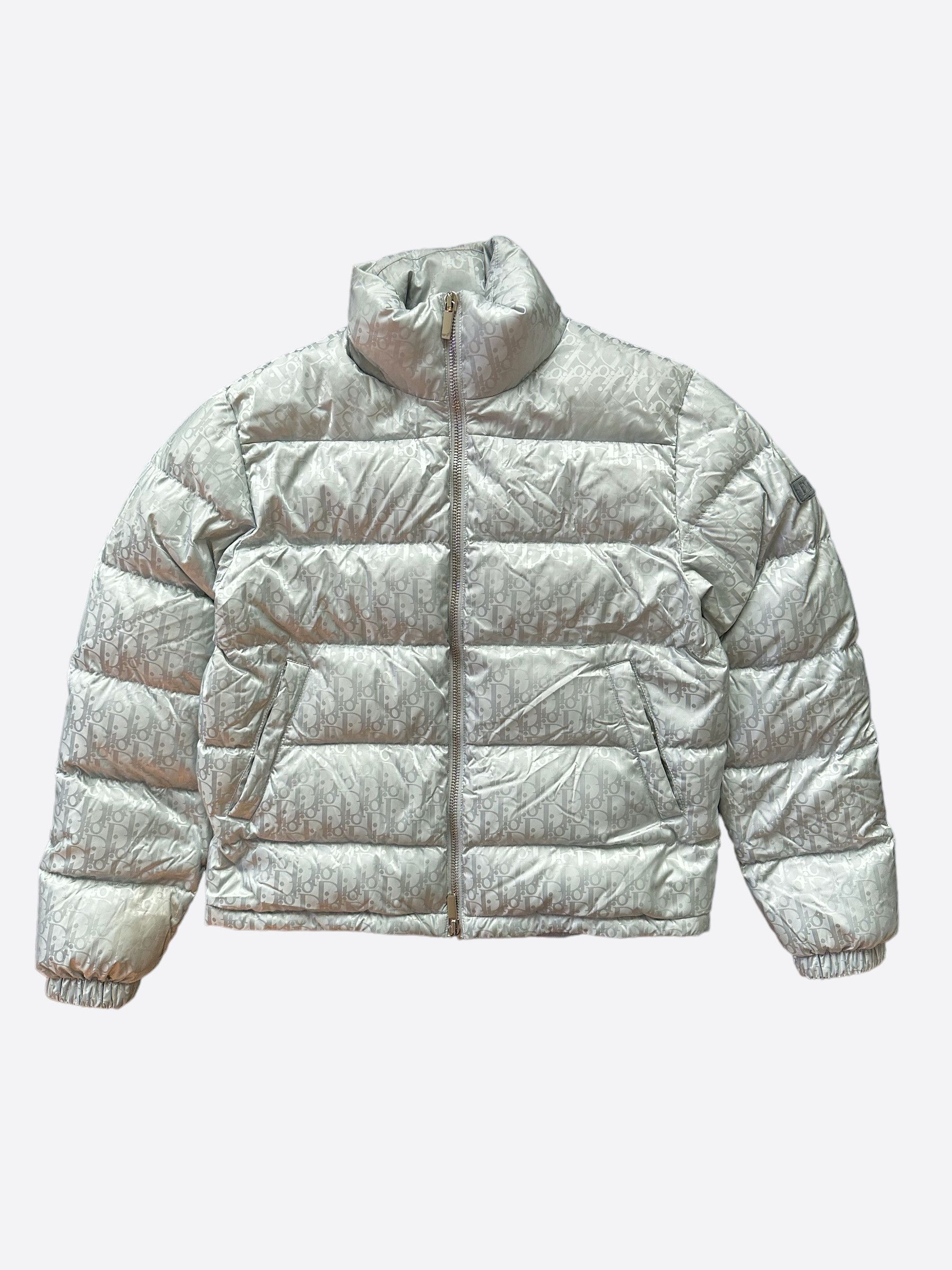 Dior Dior Silver Oblique Puffer Jacket | Grailed