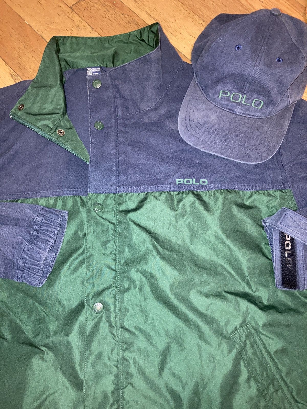 VTG 90s Ralph Lauren POLO GOLF Light Jacket & Strapback hat