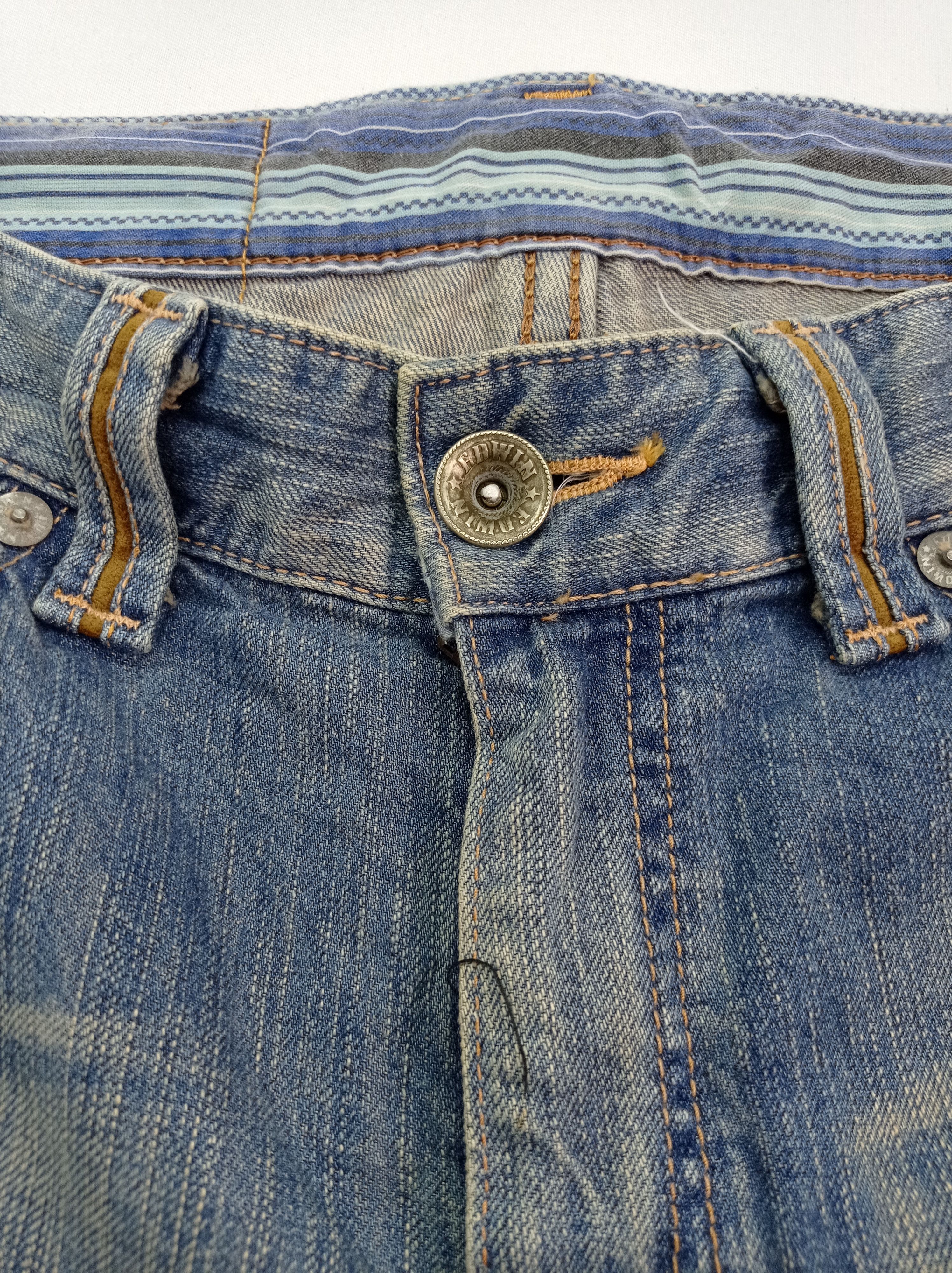 Edwin Vintage Edwin Faded Denim Pants Size US 31 - 5 Thumbnail