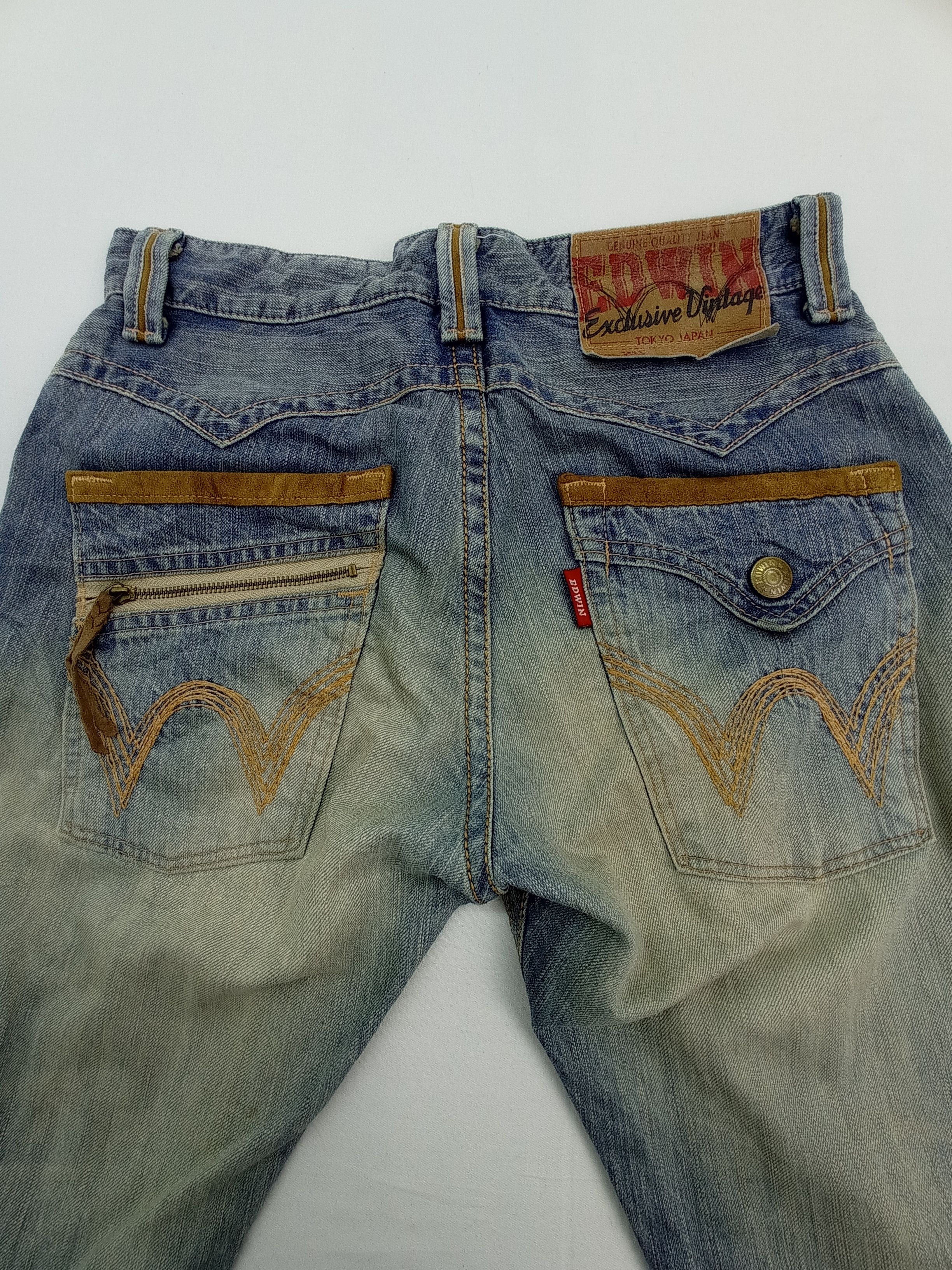 Edwin Vintage Edwin Faded Denim Pants Size US 31 - 10 Thumbnail