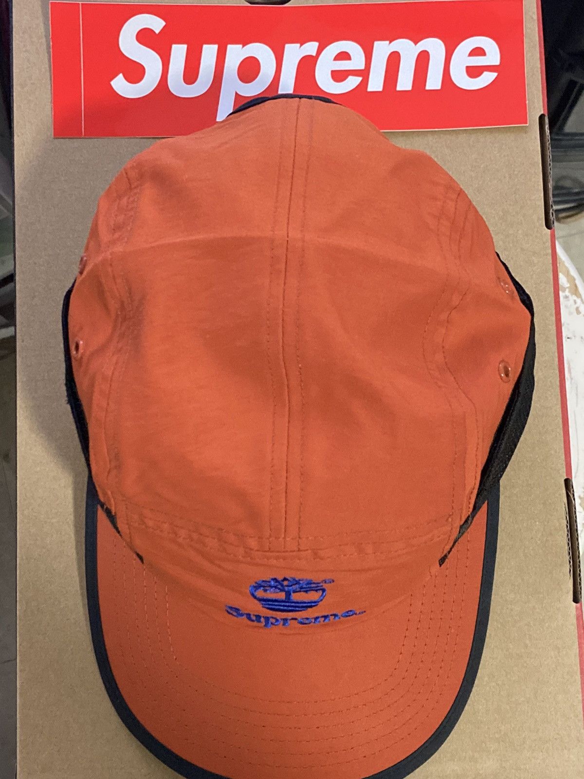 Supreme × Timberland Supreme x Timberland 5 Panel Camp Cap Rust Orange Size ONE SIZE - 8 Thumbnail