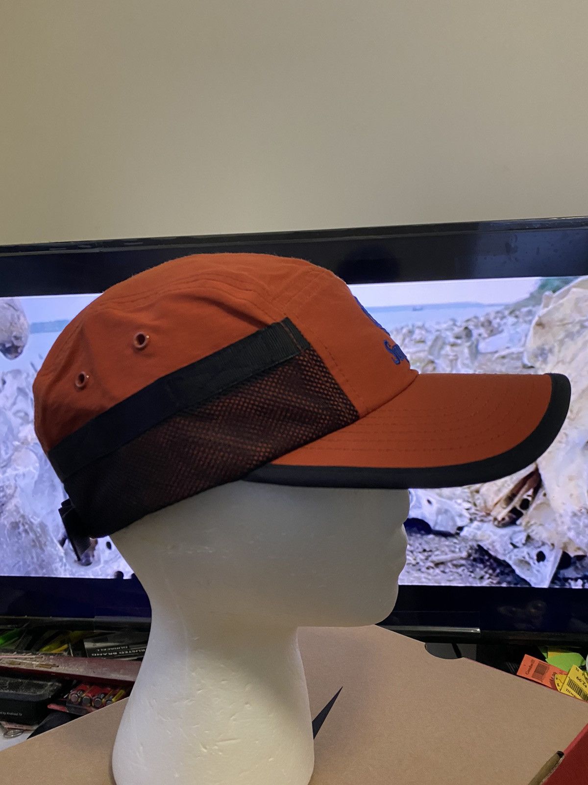 Supreme × Timberland Supreme x Timberland 5 Panel Camp Cap Rust Orange Size ONE SIZE - 3 Thumbnail