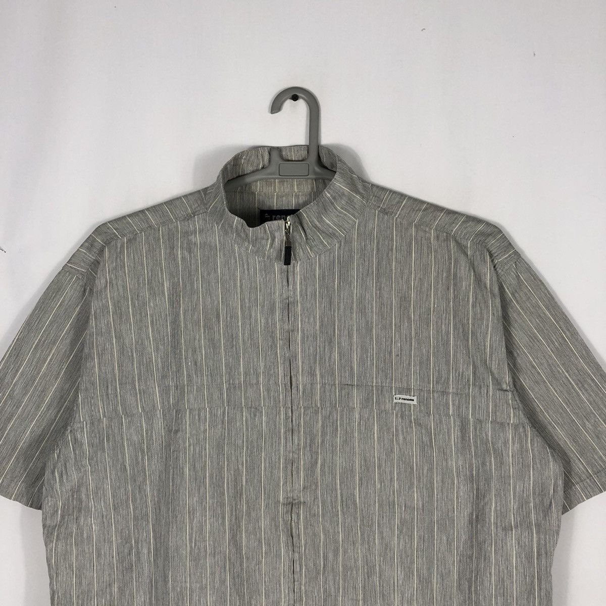 Renoma × Vintage Vintage Renoma Full Zipper Short Sleeves Worker Shirts Size US XL / EU 56 / 4 - 2 Thumbnail