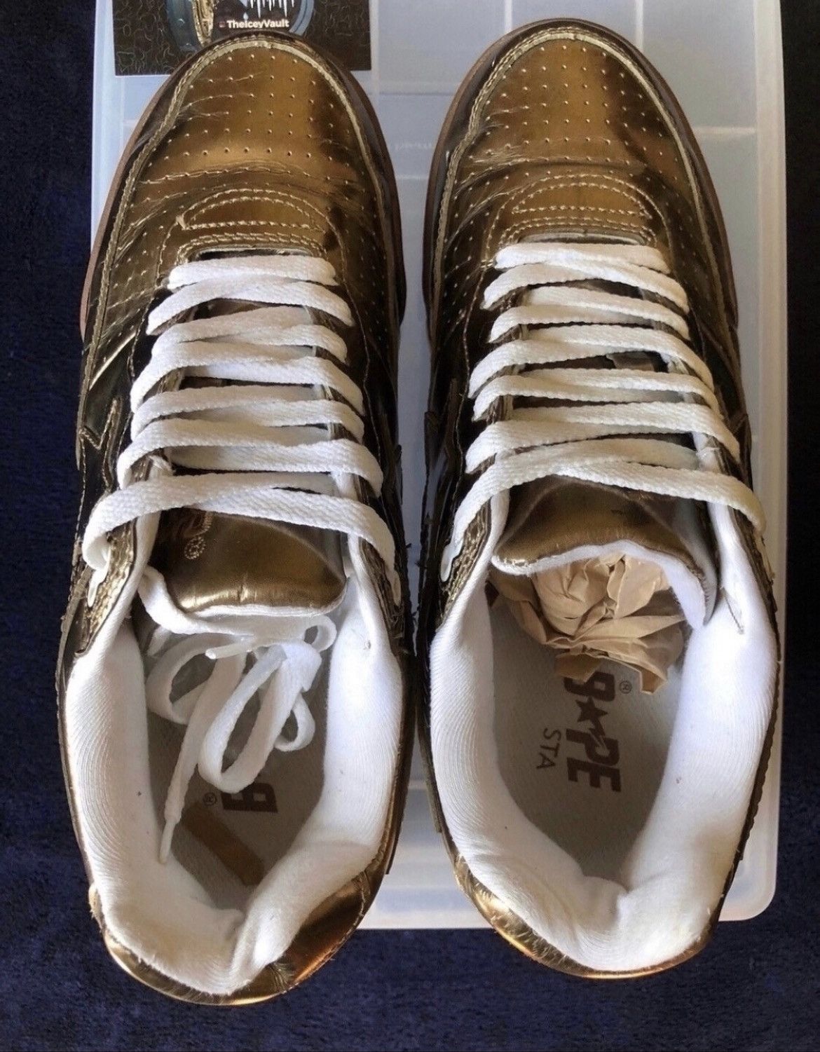 Bape Bape Gold Roadstas Size US 9.5 / EU 42-43 - 3 Thumbnail