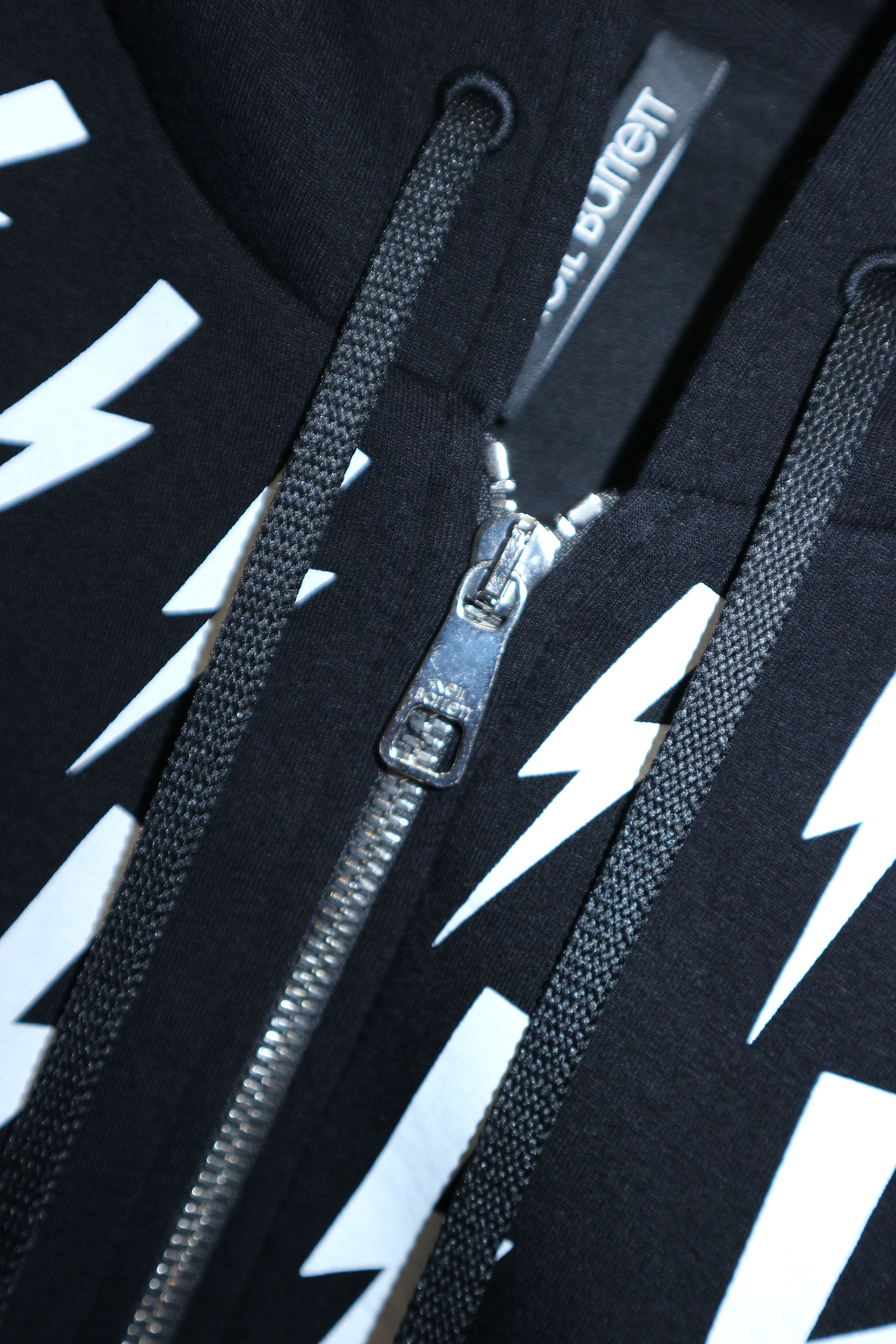 Neil Barrett lightning bolt noprene hoodie Size US XS / EU 42 / 0 - 9 Thumbnail