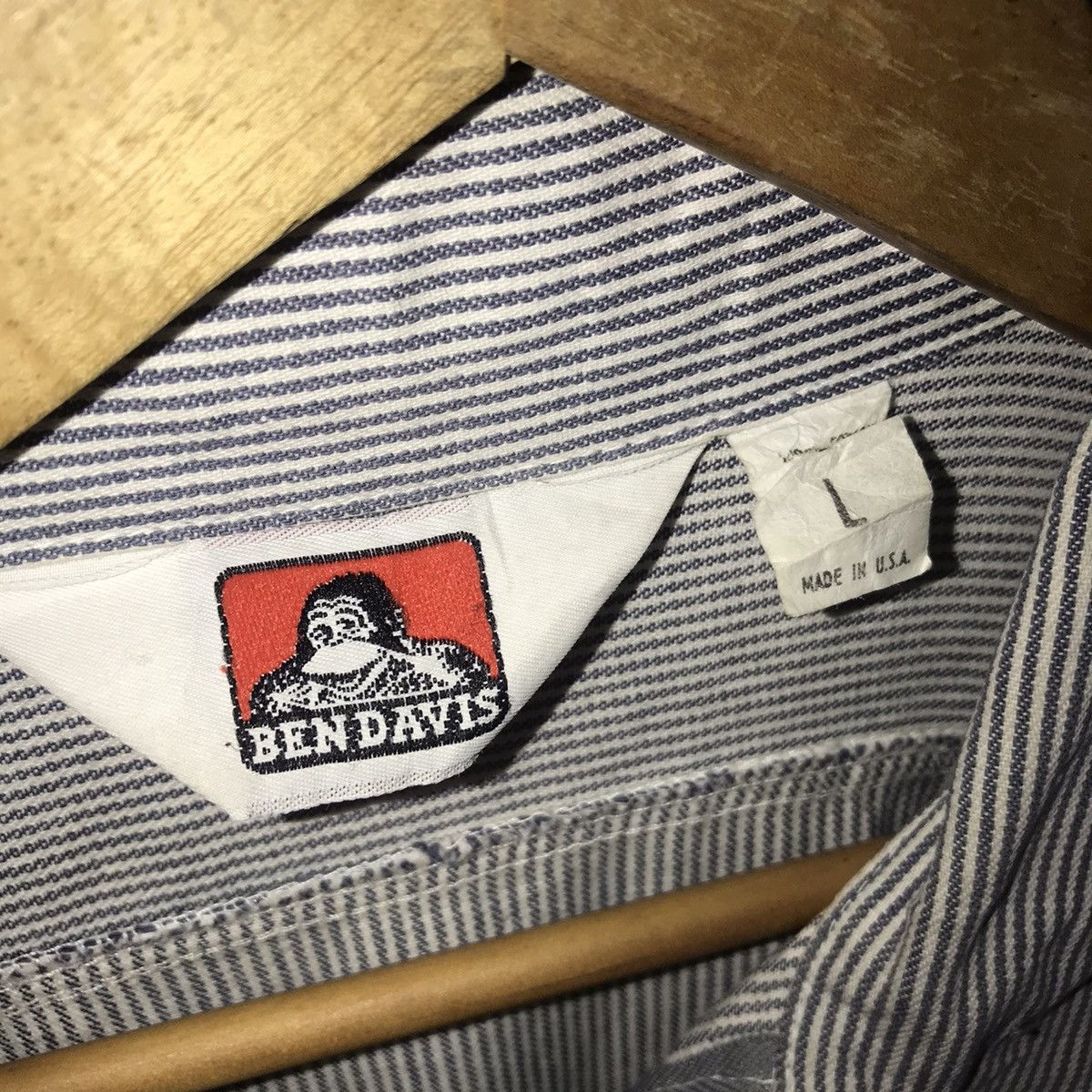 Ben Davis Vtg Ben davis long sleeve half zip work shirt made in usa Size US L / EU 52-54 / 3 - 4 Thumbnail
