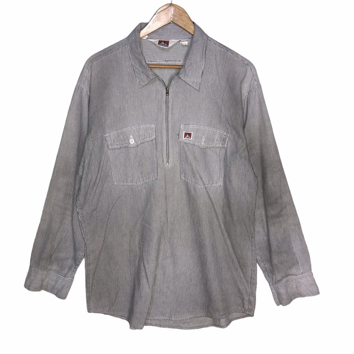 Ben Davis Vtg Ben davis long sleeve half zip work shirt made in usa Size US L / EU 52-54 / 3 - 1 Thumbnail
