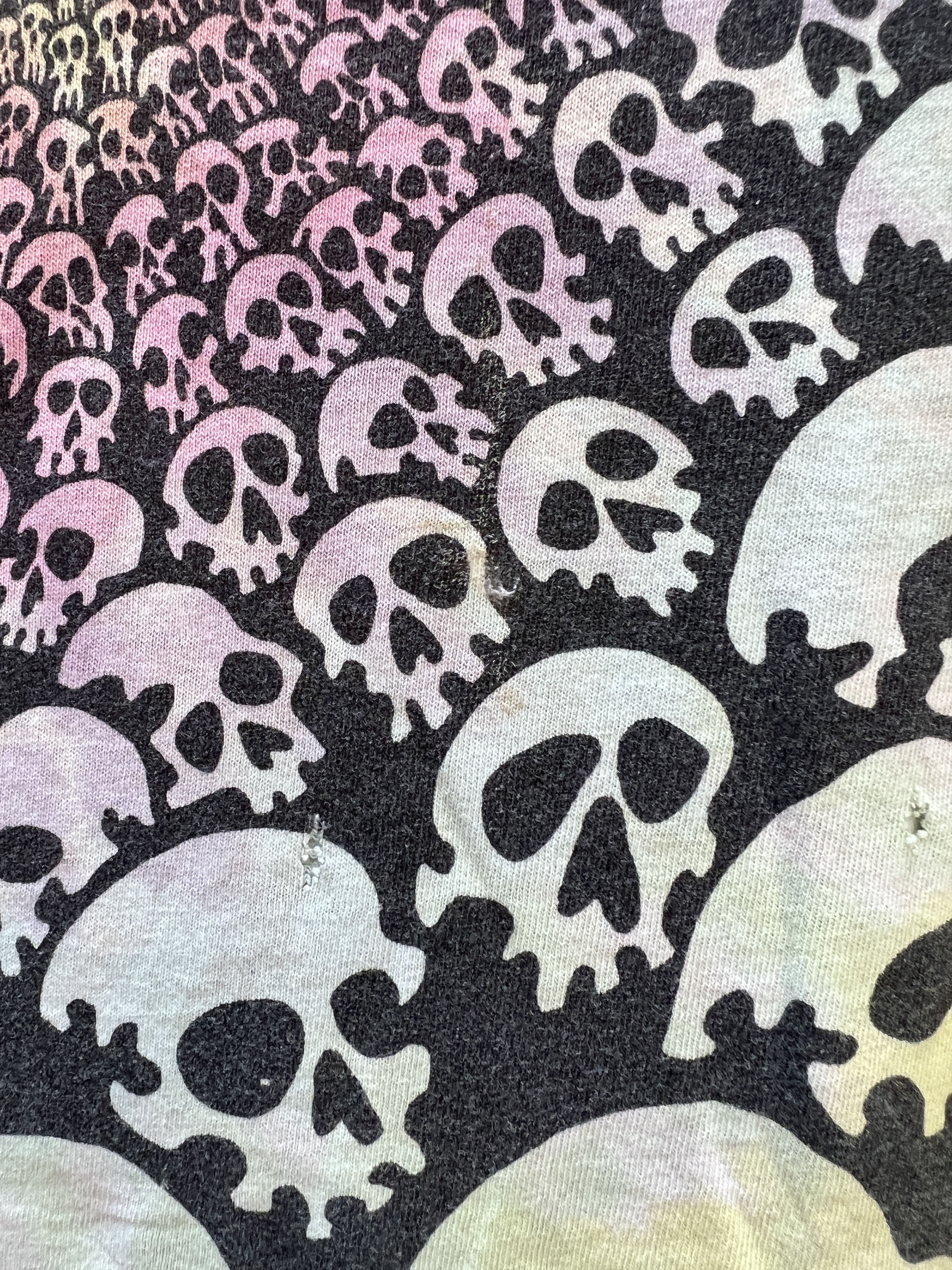 Liquid Blue × Vintage Vintage 1992 Liquid Blue Skull All over print T-shirt Size US XL / EU 56 / 4 - 21 Thumbnail
