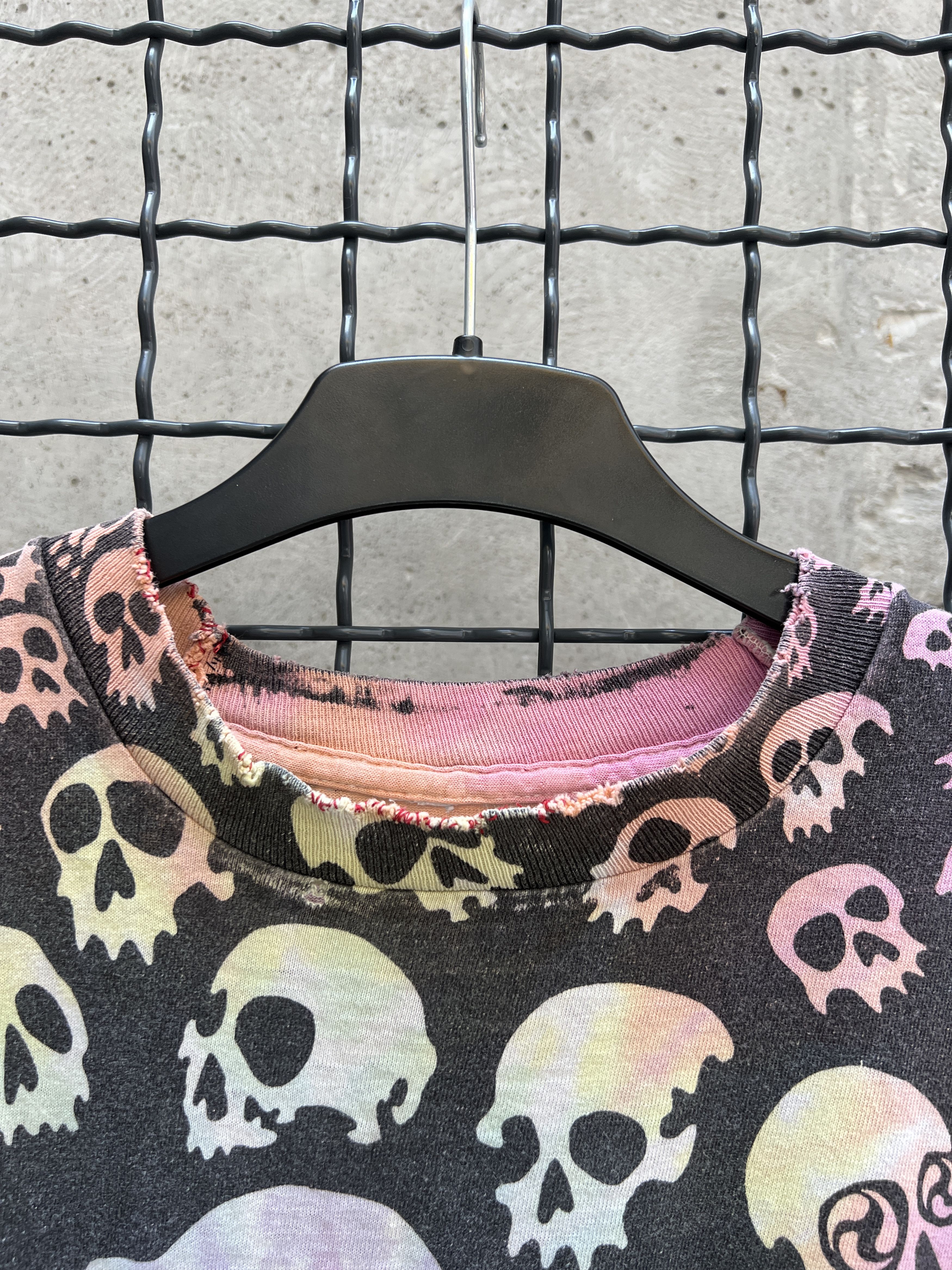 Liquid Blue × Vintage Vintage 1992 Liquid Blue Skull All over print T-shirt Size US XL / EU 56 / 4 - 3 Thumbnail