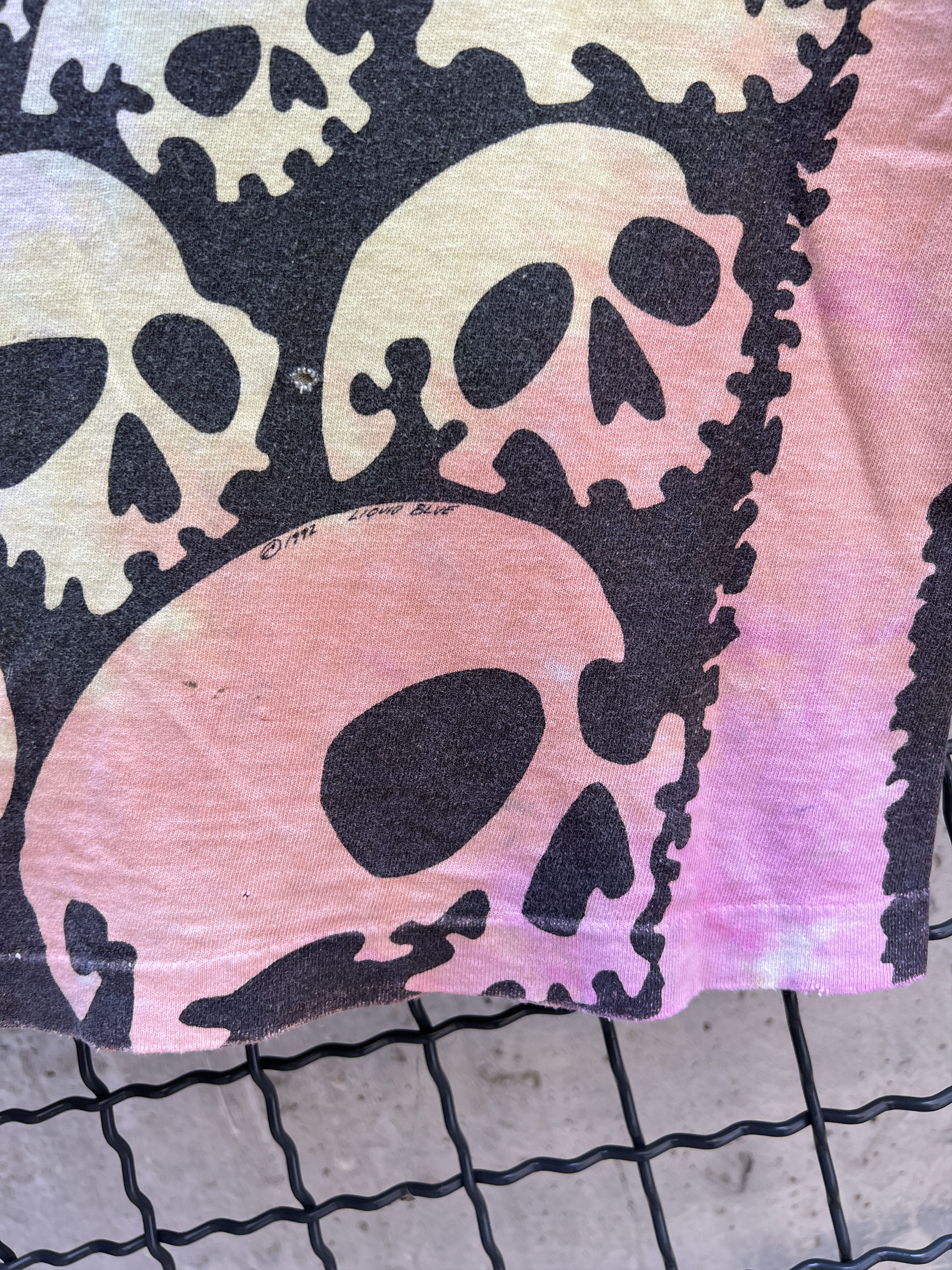 Liquid Blue × Vintage Vintage 1992 Liquid Blue Skull All over print T-shirt Size US XL / EU 56 / 4 - 19 Thumbnail