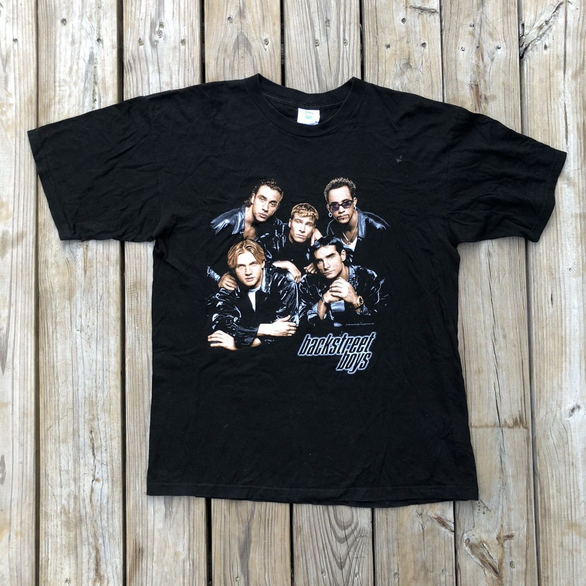 image of Band Tees x Vintage Back Street Boys Tour 1998 Balenciaga Speed Hunter in Black, Men's (Size Large)
