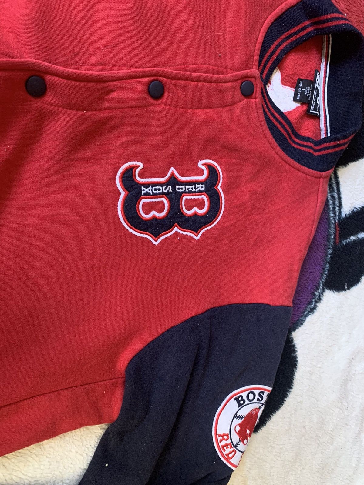 MLB VINTAGE MLB BOSTON RED SOX VARSITY JACKET COTTON Size US L / EU 52-54 / 3 - 6 Thumbnail