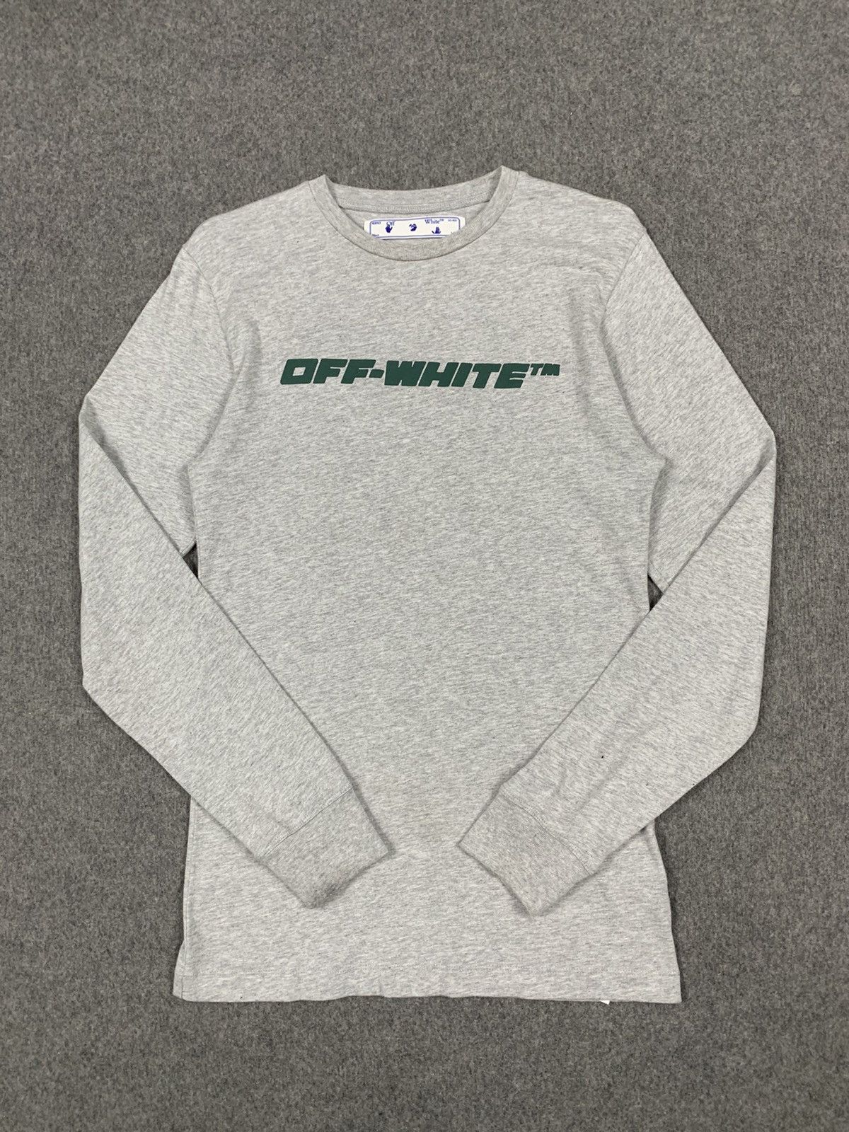 Off-White Off-white long sleeve logo print and rear worker print. Size US XS / EU 42 / 0 - 1 Thumbnail