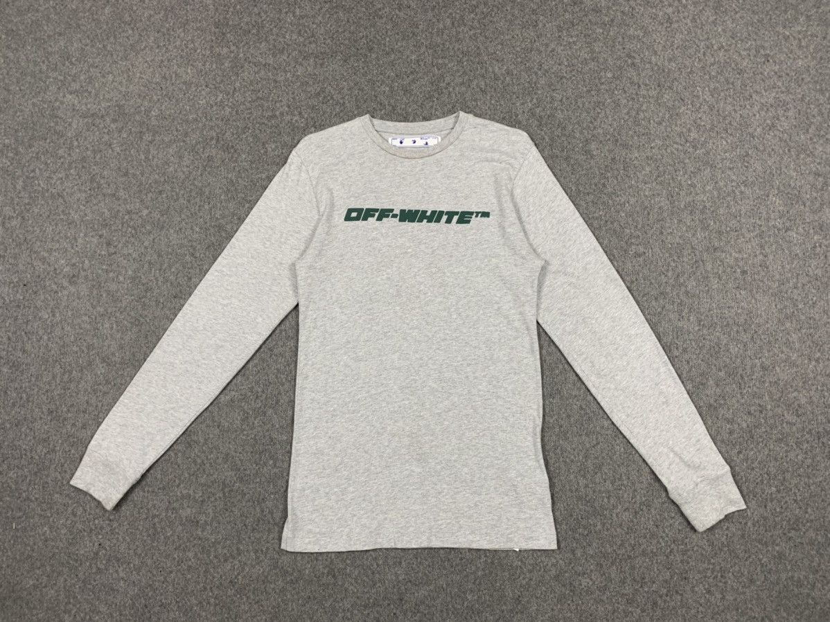 Off-White Off-white long sleeve logo print and rear worker print. Size US XS / EU 42 / 0 - 2 Thumbnail