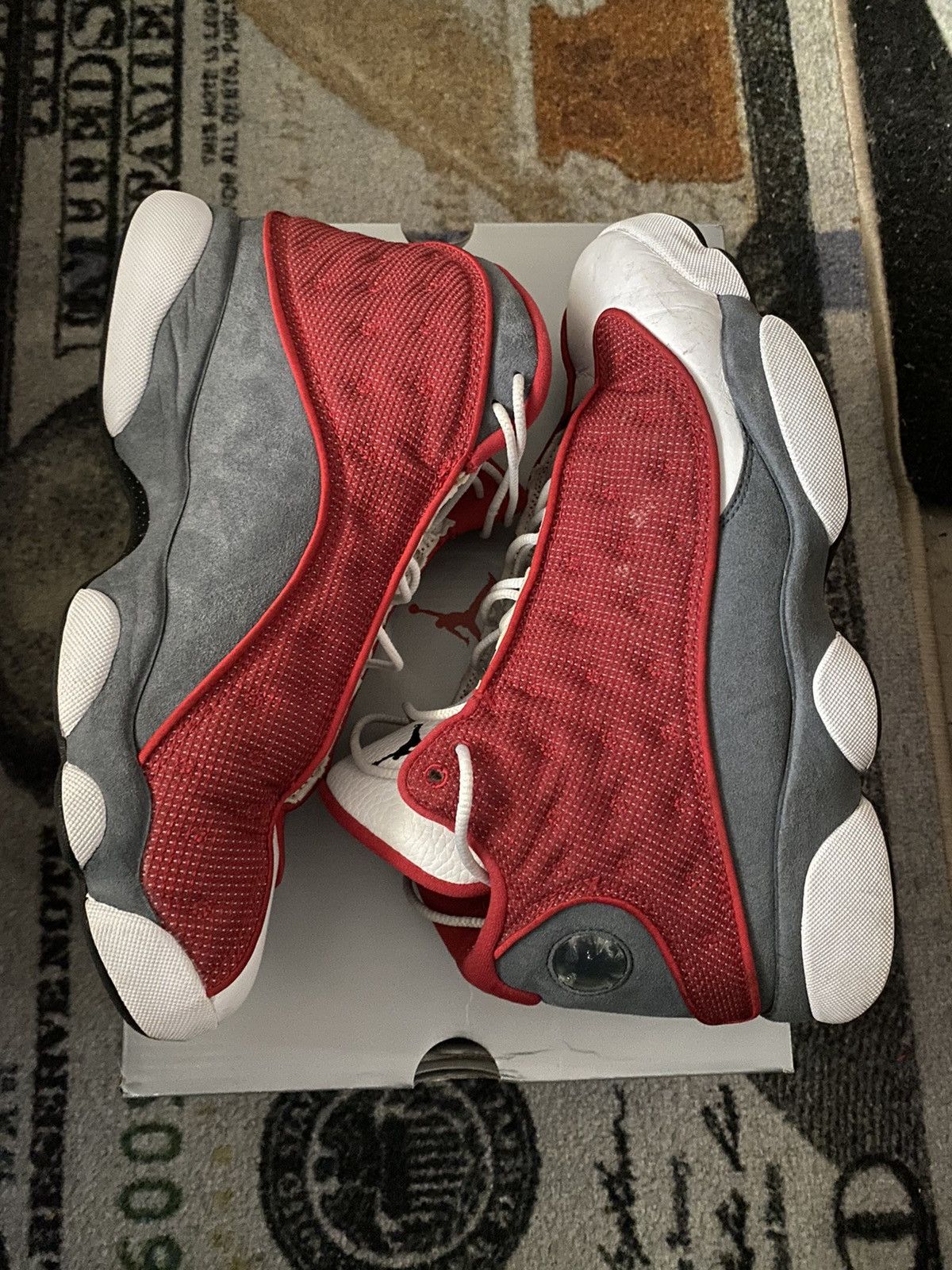 Jordan Brand × Nike Jordan 13 Retro Gym Red Flint Grey Size US 10 / EU 43 - 2 Thumbnail