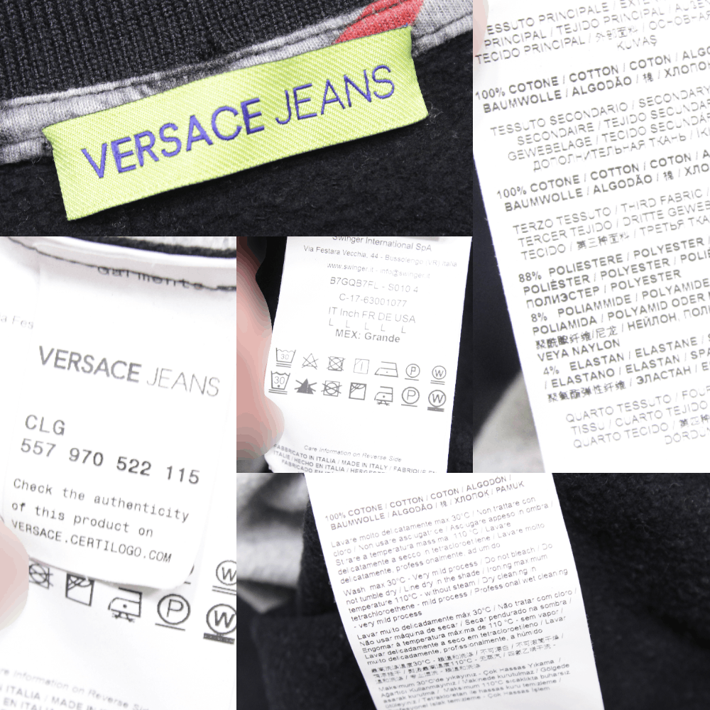 Versace Big Logo Washed Sweatshirt Size US M / EU 48-50 / 2 - 9 Thumbnail