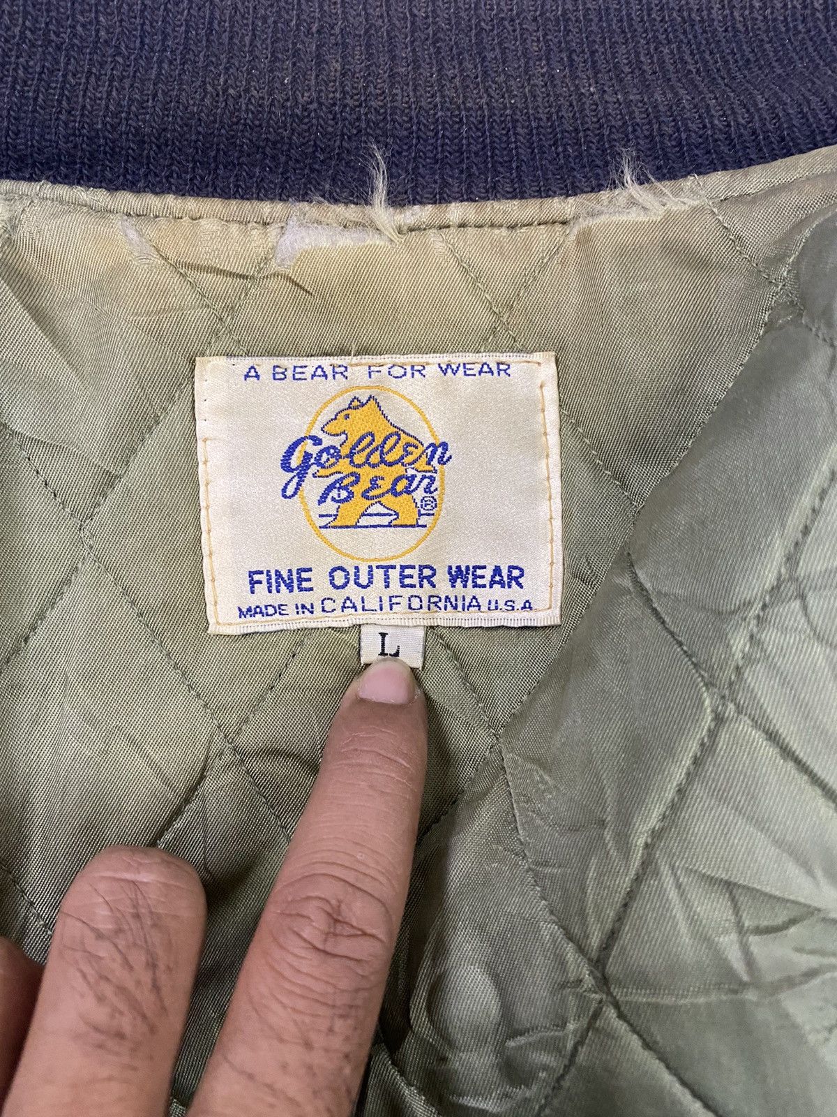 Golden Bear Vintage Golden Bear Wool/Leather Varsity Jacket Size US L / EU 52-54 / 3 - 9 Thumbnail