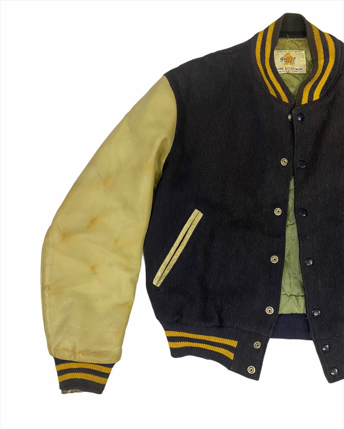 Golden Bear Vintage Golden Bear Wool/Leather Varsity Jacket Size US L / EU 52-54 / 3 - 4 Thumbnail