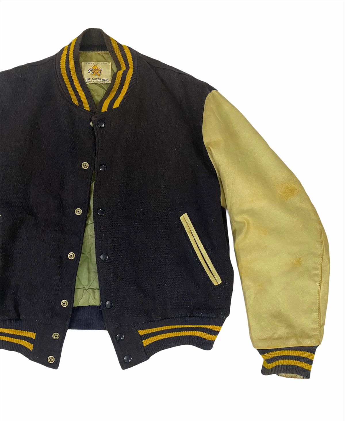 Golden Bear Vintage Golden Bear Wool/Leather Varsity Jacket Size US L / EU 52-54 / 3 - 5 Thumbnail