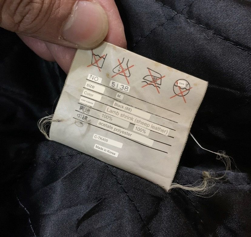 Genuine Leather × Japanese Brand Vintage Japanese Lambsheep Skin Leather Jacket Size US M / EU 48-50 / 2 - 22 Thumbnail