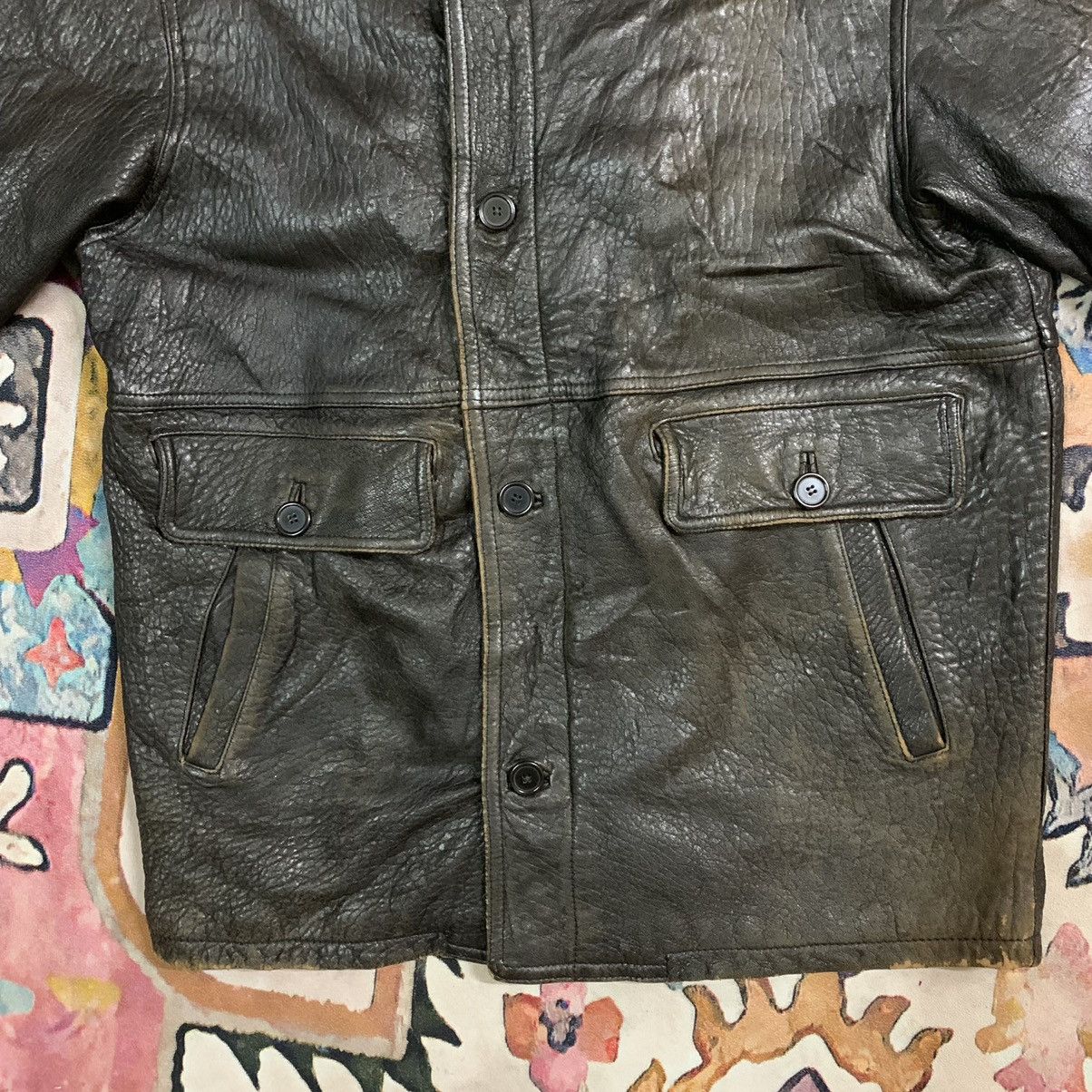 Genuine Leather × Japanese Brand Vintage Japanese Lambsheep Skin Leather Jacket Size US M / EU 48-50 / 2 - 4 Thumbnail