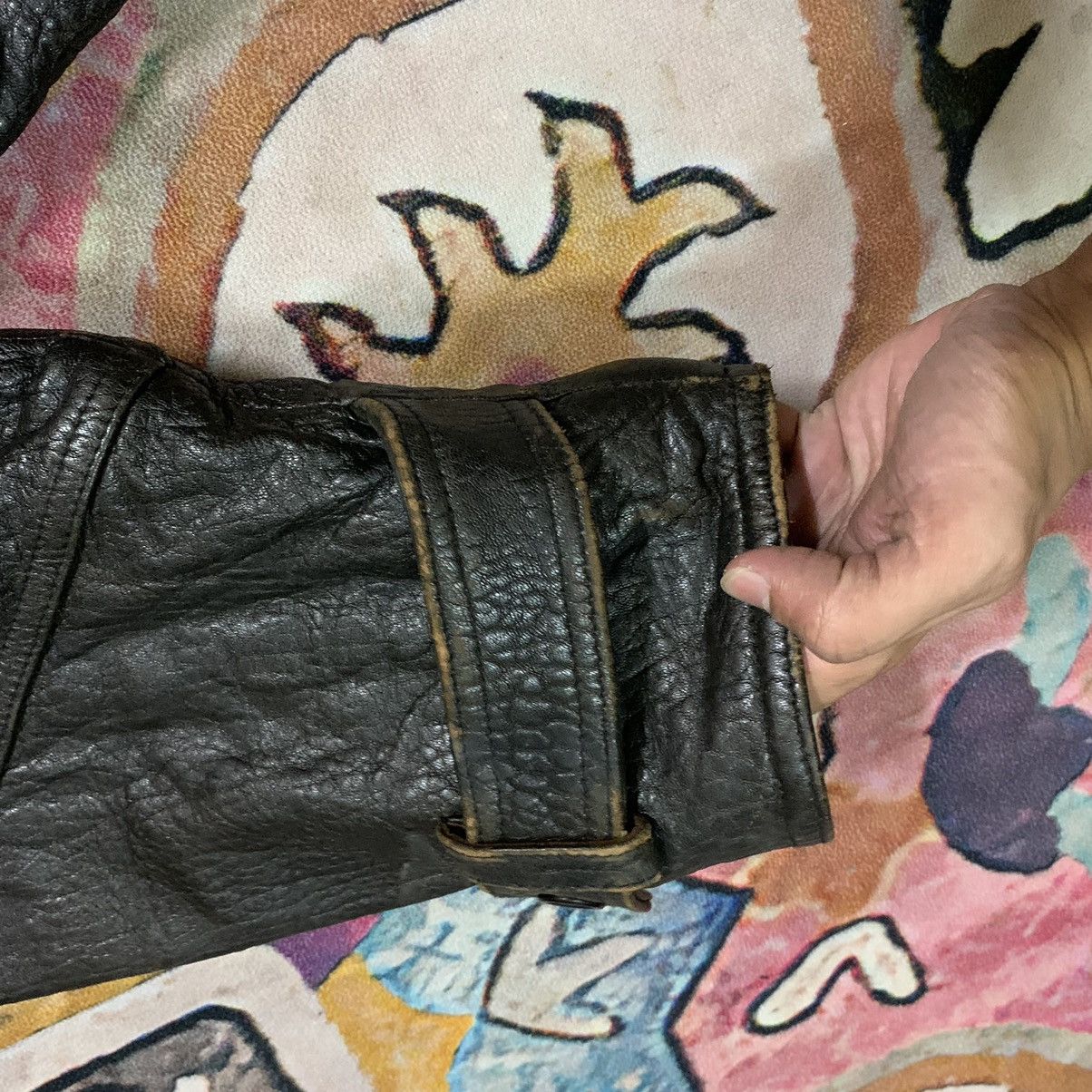 Genuine Leather × Japanese Brand Vintage Japanese Lambsheep Skin Leather Jacket Size US M / EU 48-50 / 2 - 14 Thumbnail