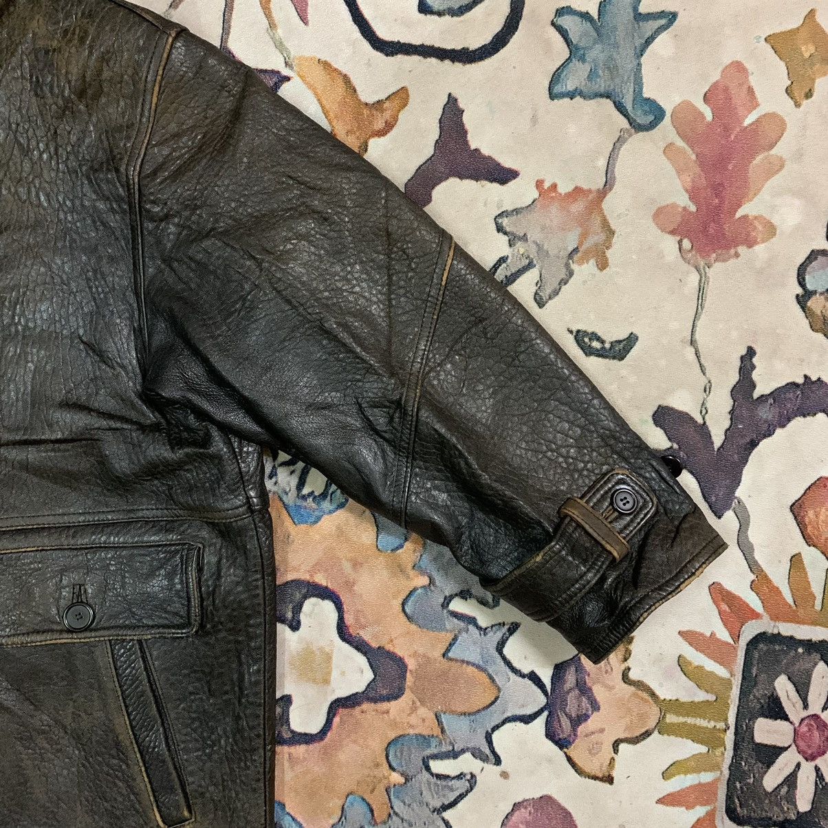 Genuine Leather × Japanese Brand Vintage Japanese Lambsheep Skin Leather Jacket Size US M / EU 48-50 / 2 - 6 Thumbnail