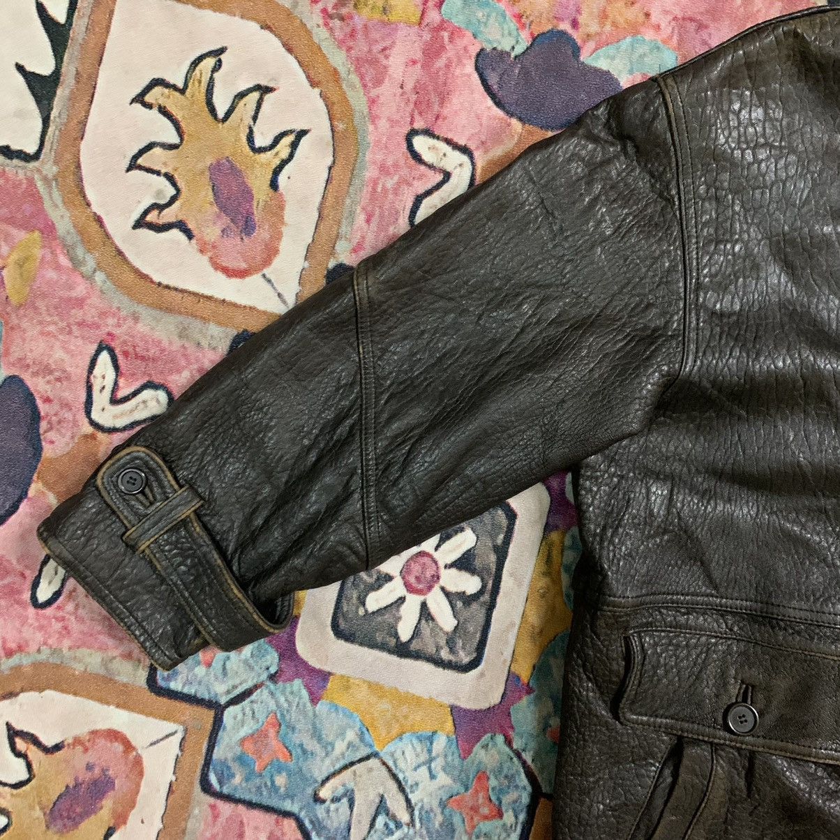 Genuine Leather × Japanese Brand Vintage Japanese Lambsheep Skin Leather Jacket Size US M / EU 48-50 / 2 - 7 Thumbnail