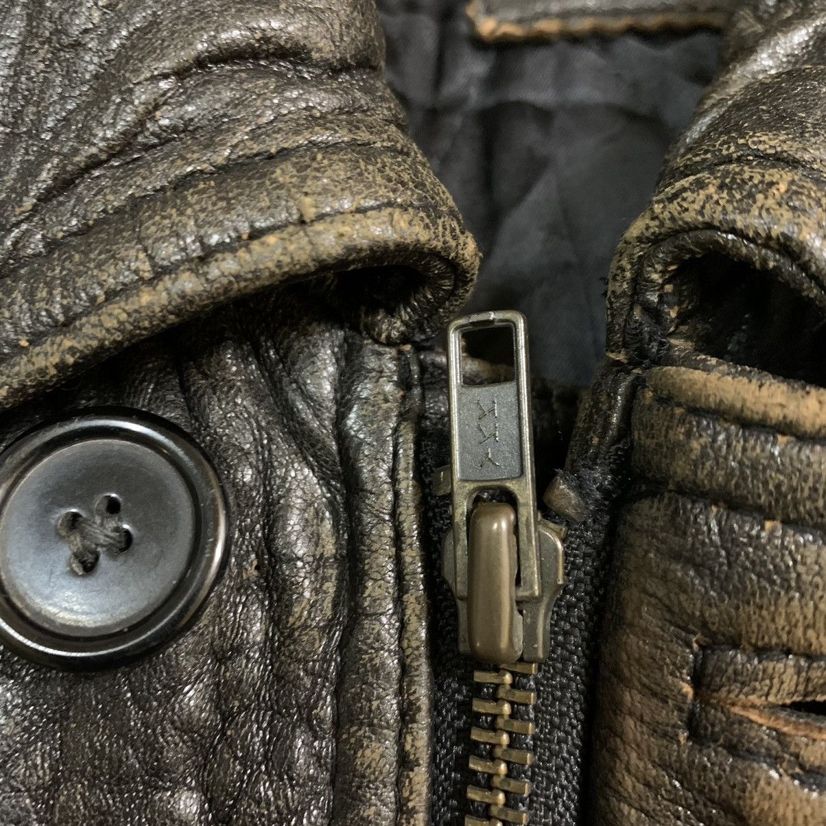 Genuine Leather × Japanese Brand Vintage Japanese Lambsheep Skin Leather Jacket Size US M / EU 48-50 / 2 - 17 Thumbnail