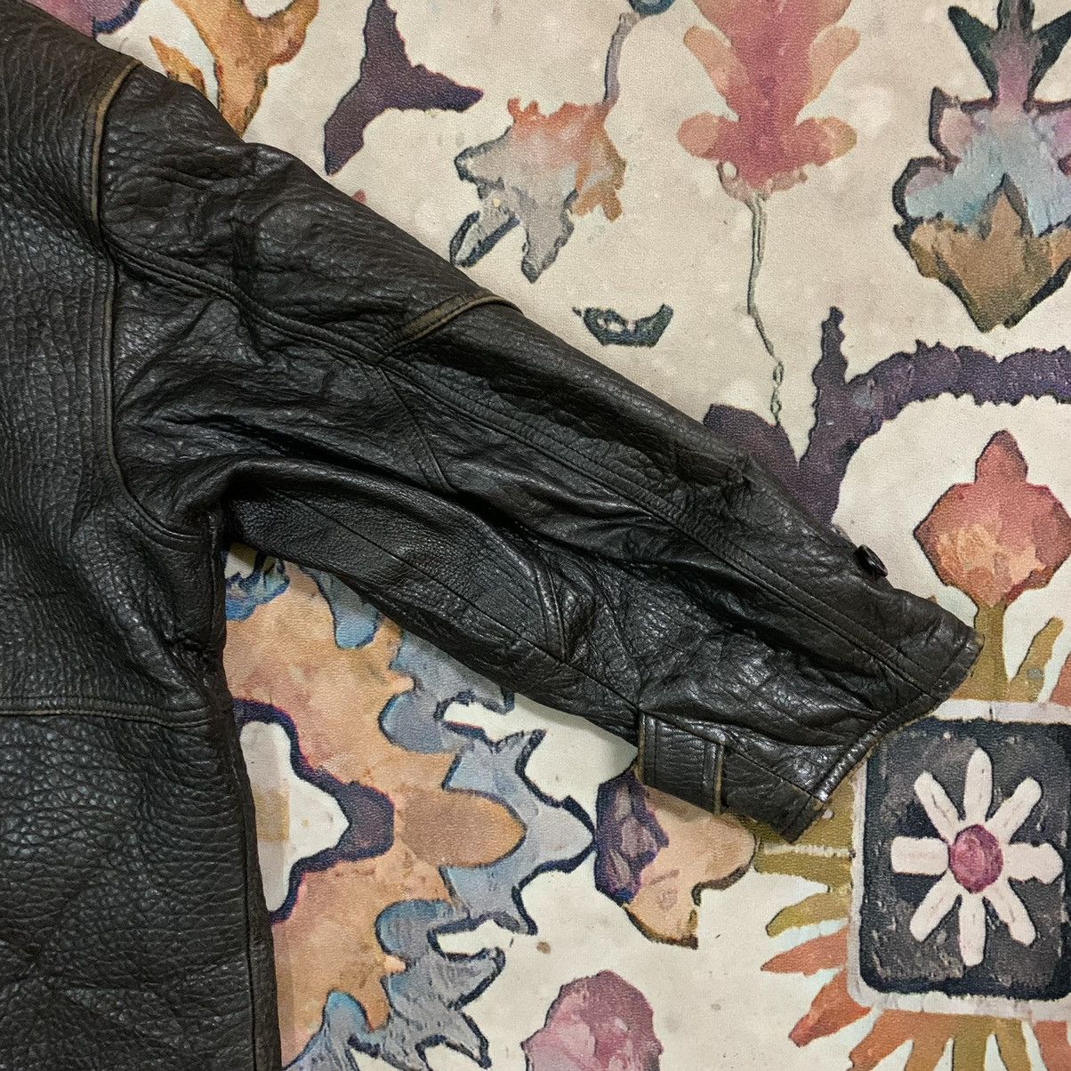 Genuine Leather × Japanese Brand Vintage Japanese Lambsheep Skin Leather Jacket Size US M / EU 48-50 / 2 - 11 Thumbnail