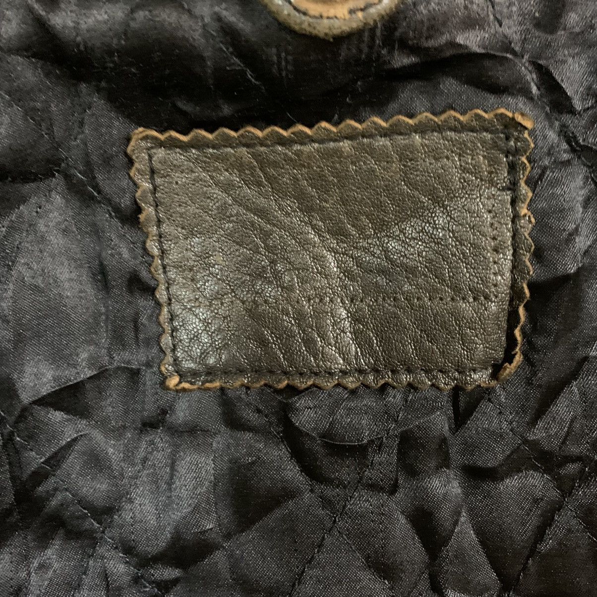 Genuine Leather × Japanese Brand Vintage Japanese Lambsheep Skin Leather Jacket Size US M / EU 48-50 / 2 - 19 Thumbnail