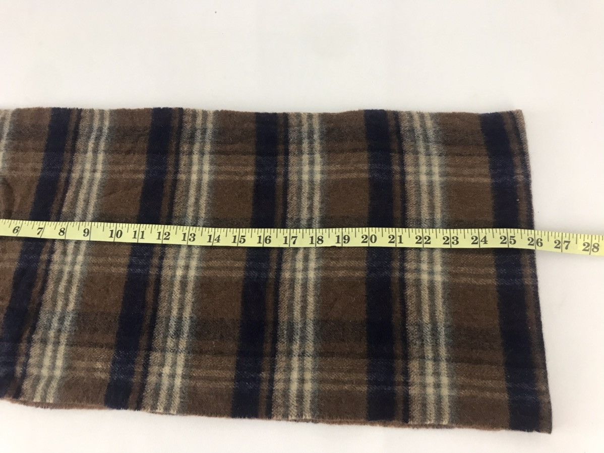 Mila Schon × Other Vintage Mila Schön Plaid Checked Muffler Scarf Luxury Size ONE SIZE - 5 Thumbnail