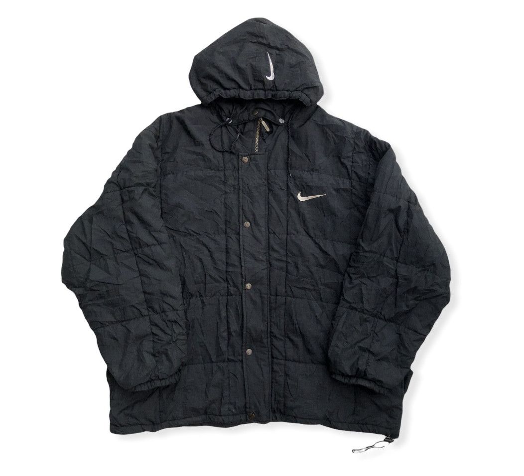 Nike RARE🔥VINTAGE 90’S NIKE TRIPLE SWOOSH LIGHT PUFFER JACKET Size US XXL / EU 58 / 5 - 2 Thumbnail