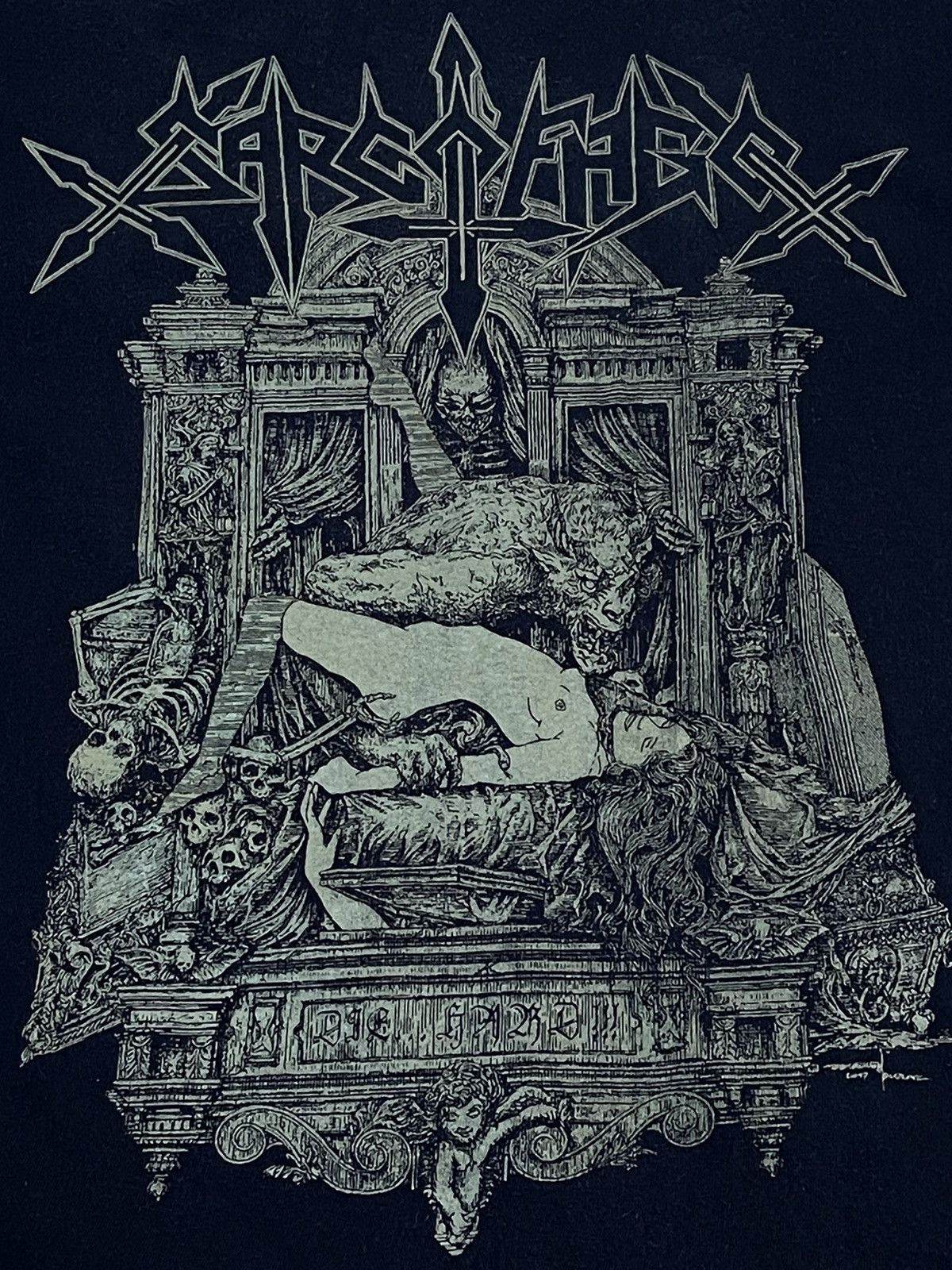 Band Tees × Vintage Vintage Sarcofago Metal Band Tee Size US L / EU 52-54 / 3 - 3 Thumbnail