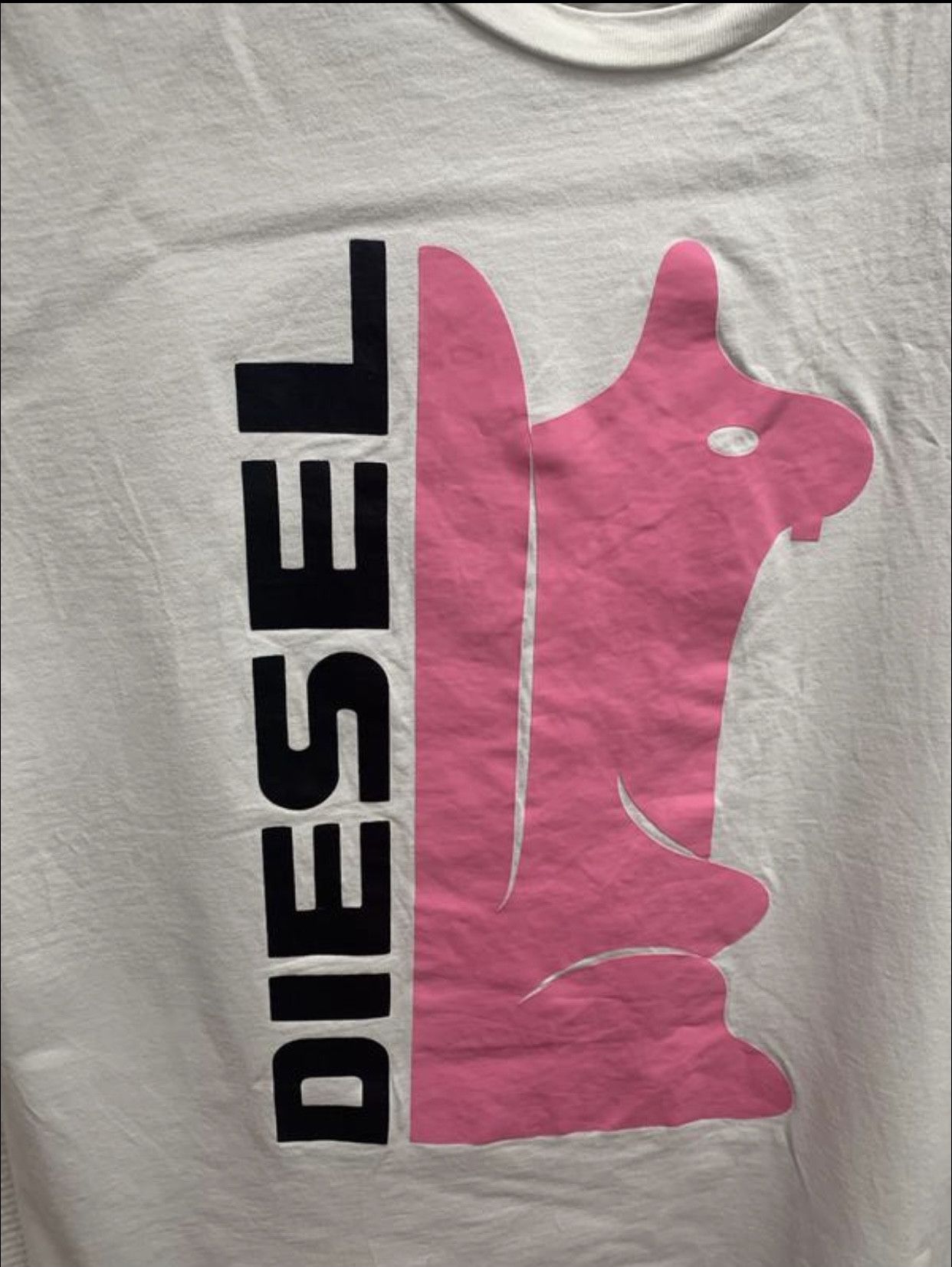 Diesel Diesel big logo t-shirt xxl white Size US XXL / EU 58 / 5 - 2 Thumbnail