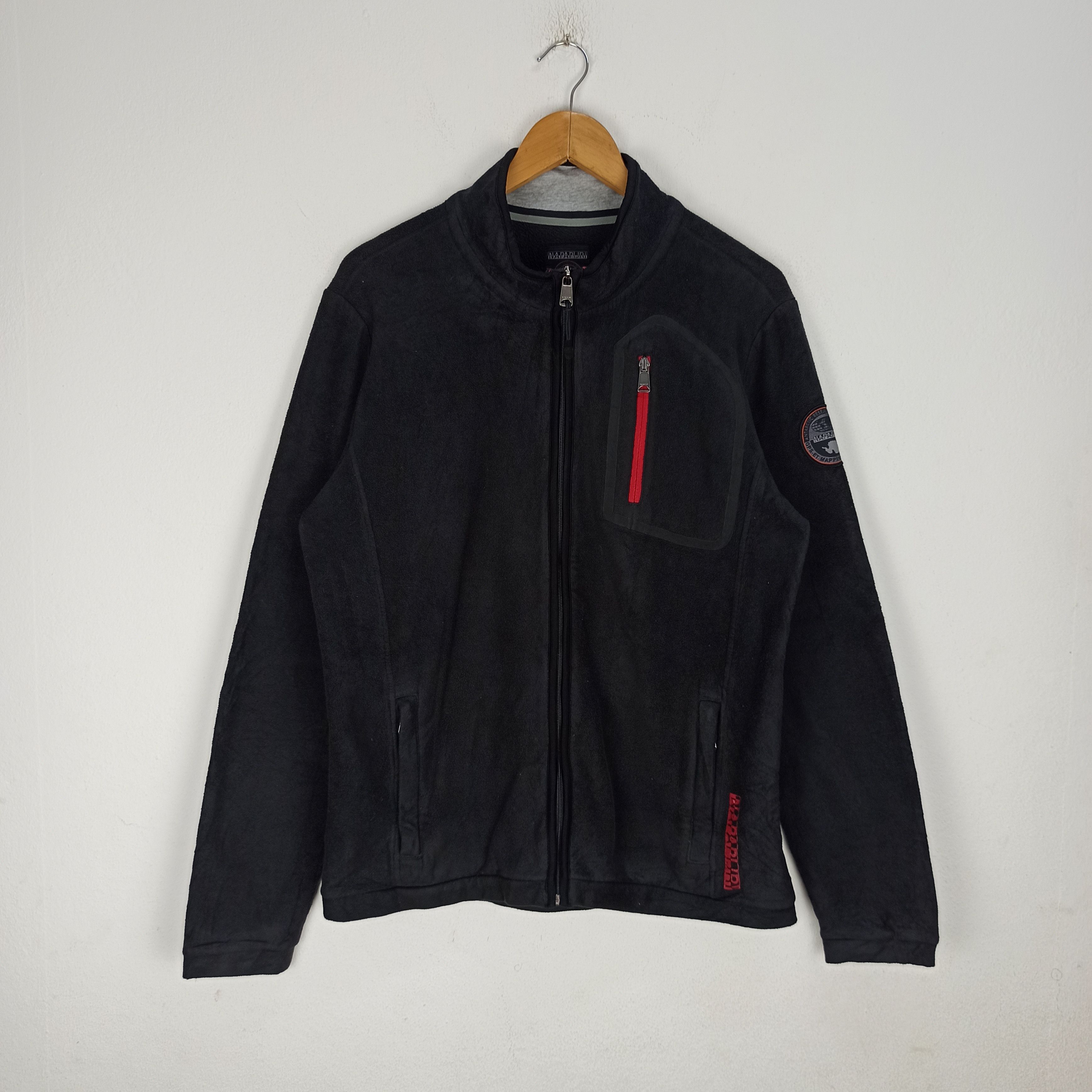 Napapijri Vintage Napapijri Fleece jacket outerwear Size US L / EU 52-54 / 3 - 1 Thumbnail